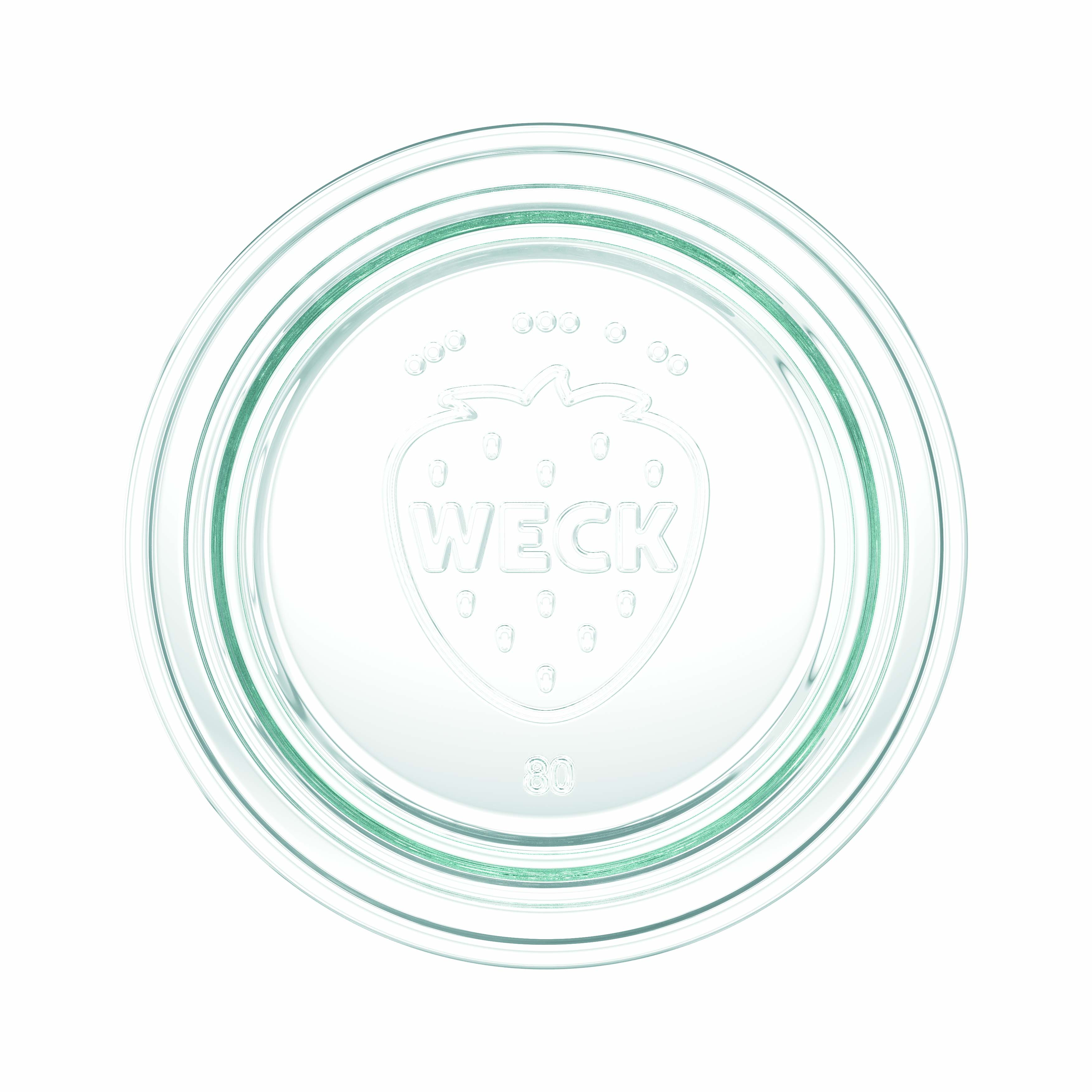 6x 370 ml WECK staklo u obliku tulipana sa staklenim poklopcem RR 80