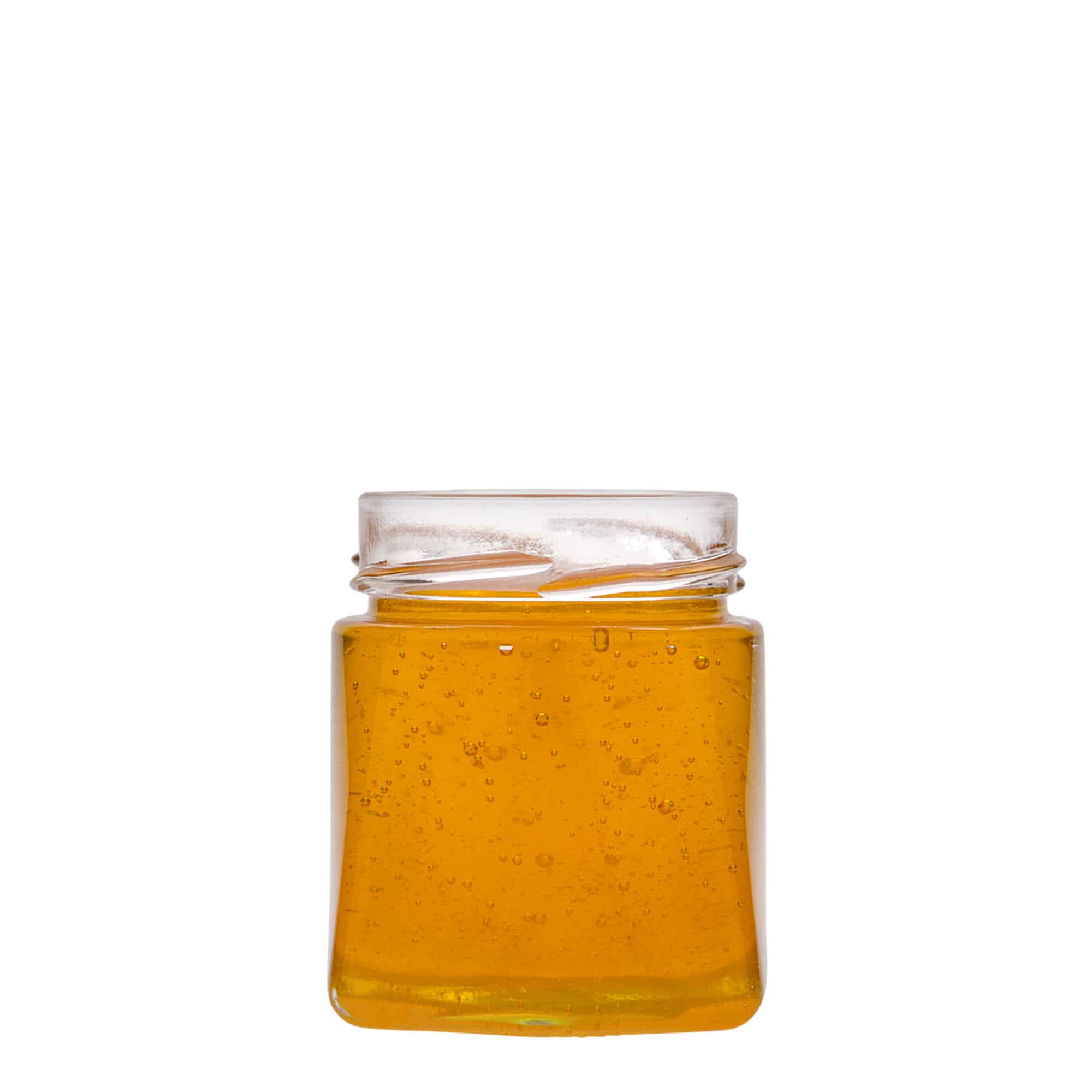 Četverougla staklenka 212 ml 'Luxor', otvor: Deep-Twist-Off (DTO 63)