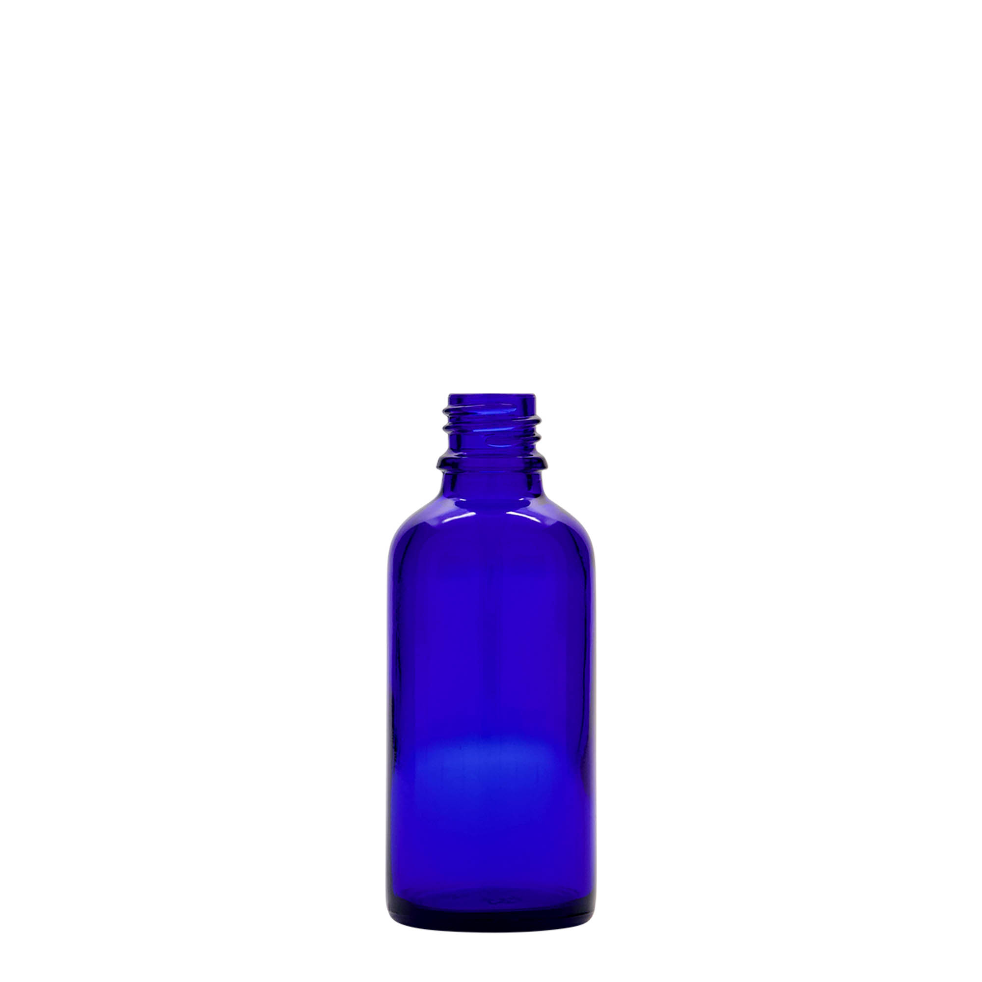 50 ml bočica sa raspršivačem, medicinska, staklena, kraljevsko plava, grlo: DIN 18 50 ml bočica sa raspršivačem, medicinska, staklena, kraljevsko plava, grlo: DIN 18