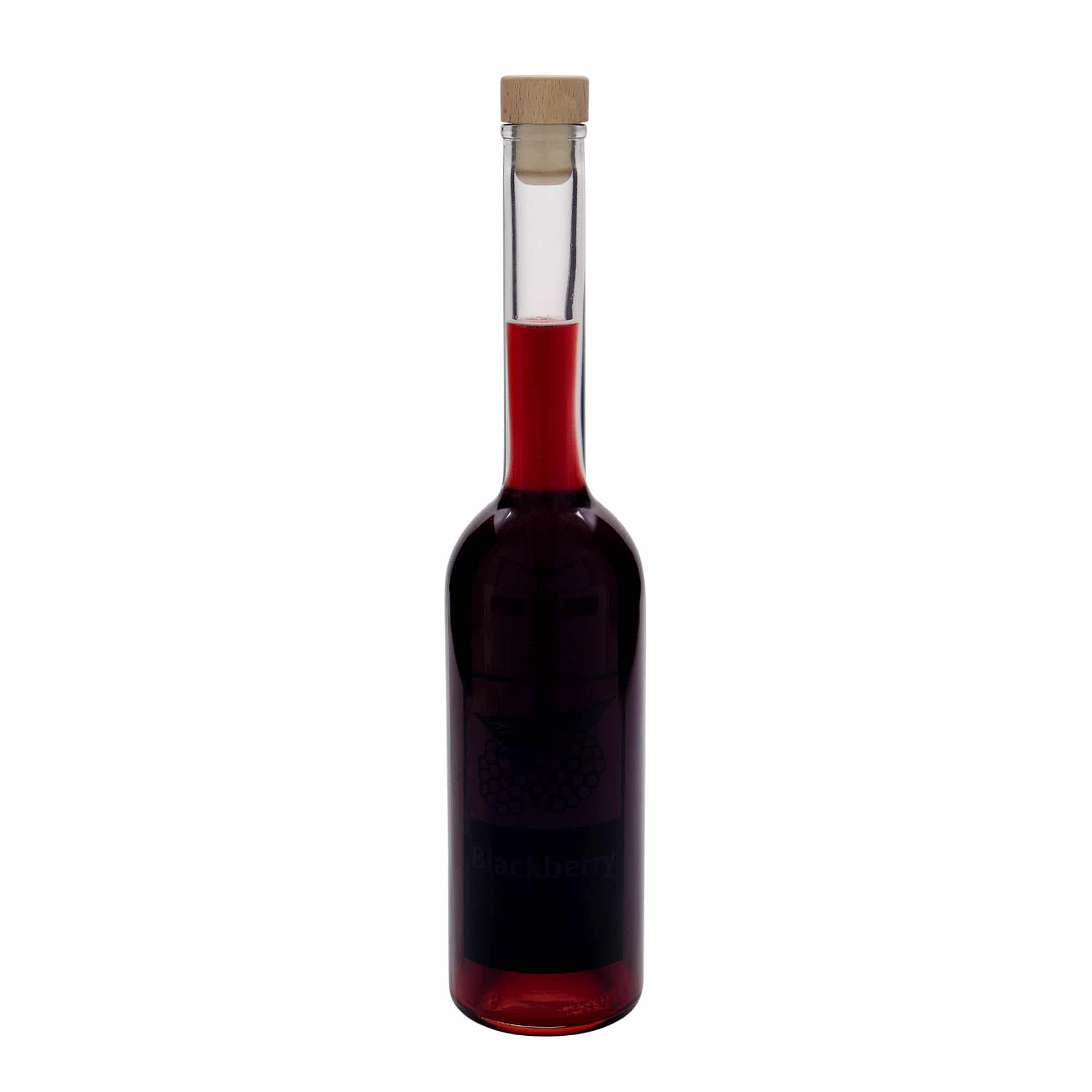 Staklena flaša 500 ml 'Opera', motiv: Blackberry, otvor: Pluto