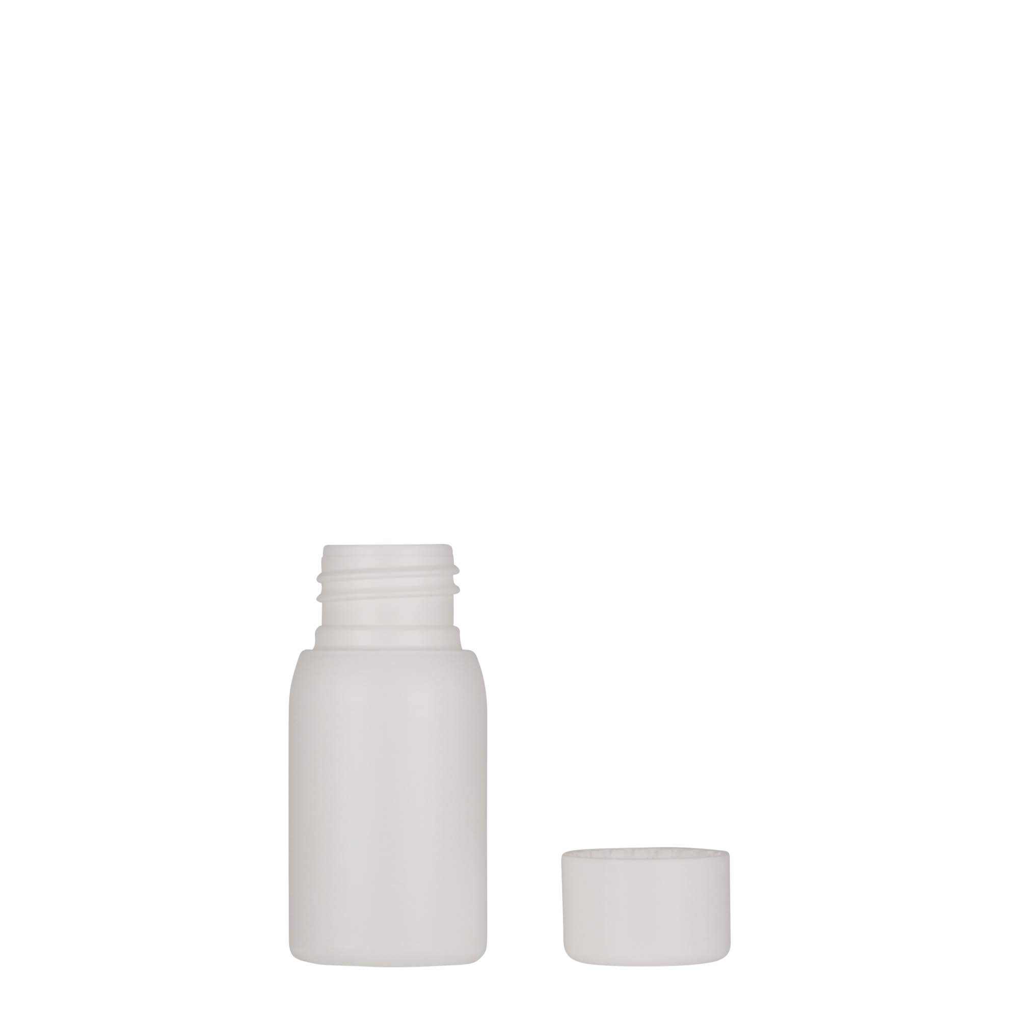 30 ml plastična bočica 'Tuffy', HDPE, bijela, grlo: 24/410