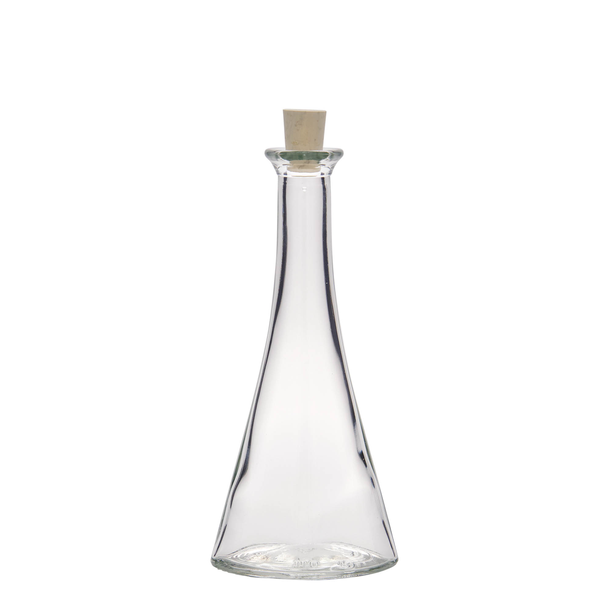100 ml staklena boca 'Veronica', polukružna, grlo: plutа