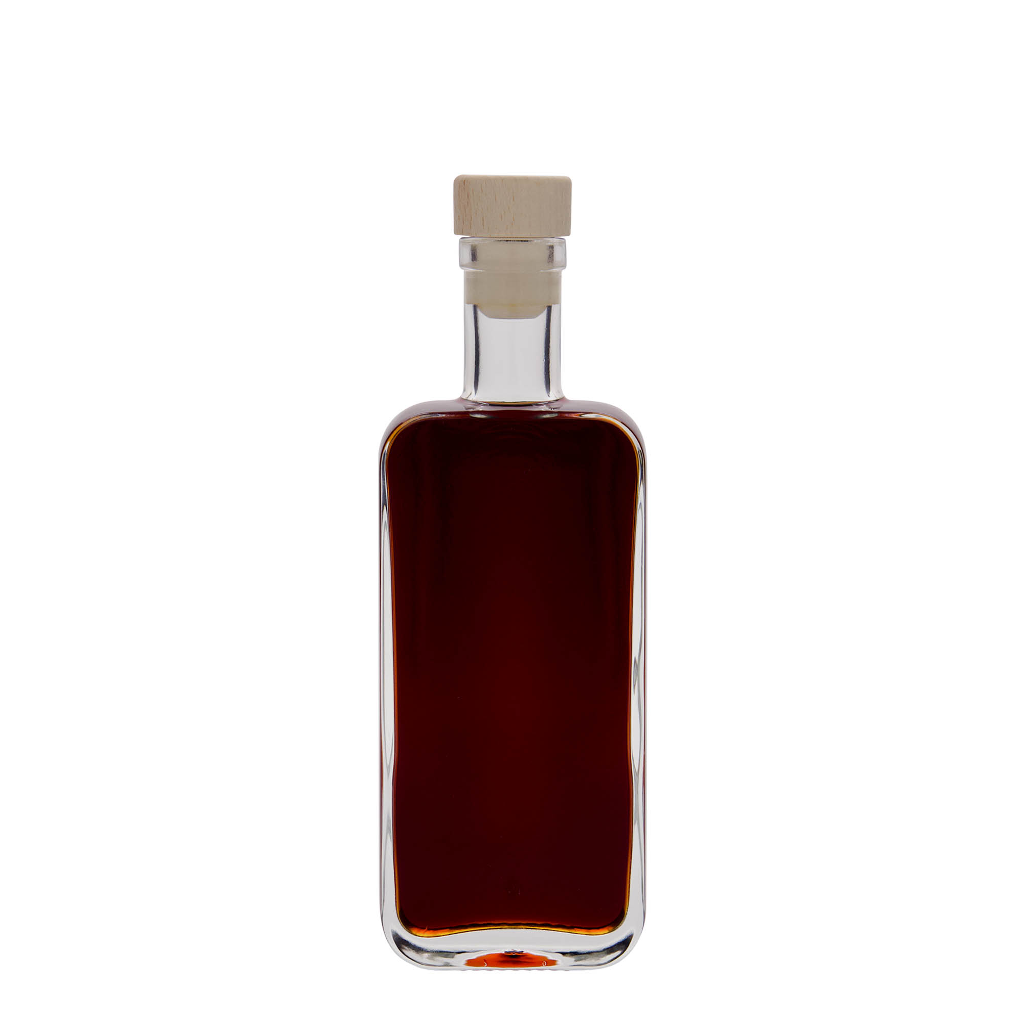200 ml staklena boca 'Nice', pravougaona, otvor: pluta