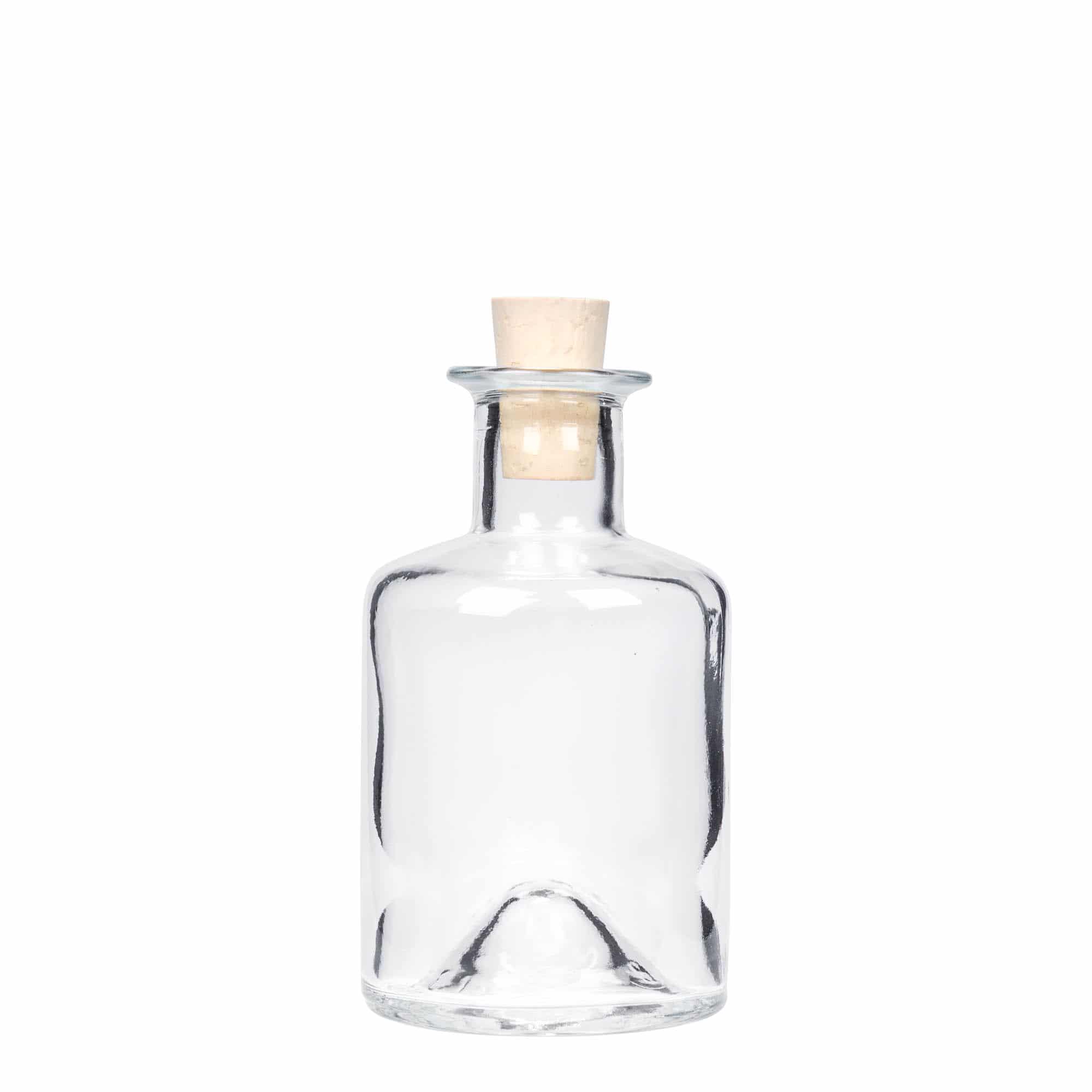 Staklena apotekarska flaša 200 ml, otvor: Pluto