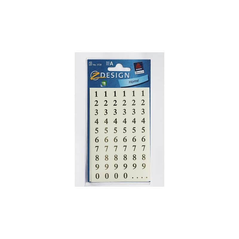 Zweckform naljepnice 'Brojevi 1-9', plastika, zlatna Zweckform naljepnice 'Brojevi 1-9', plastika, zlatna