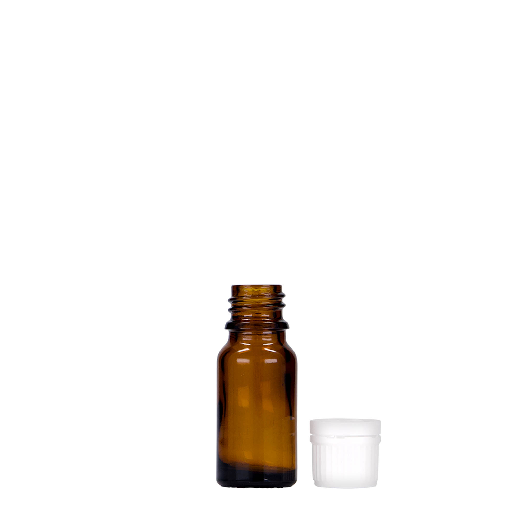 10 ml medicinska bočica, staklo, smeđa, otvor: DIN 18