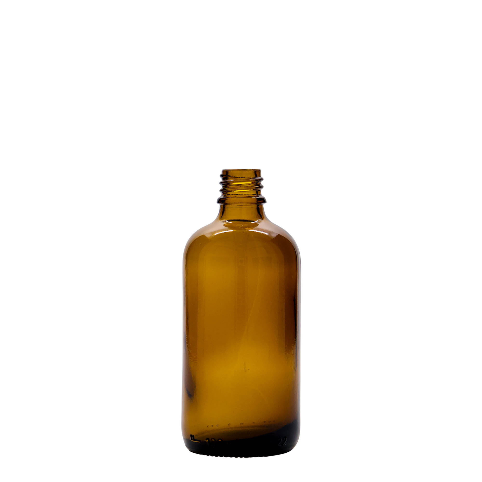 Medicinska flaša sa pumpicom za losion 100 ml, staklo, smeđa, otvor: DIN 18