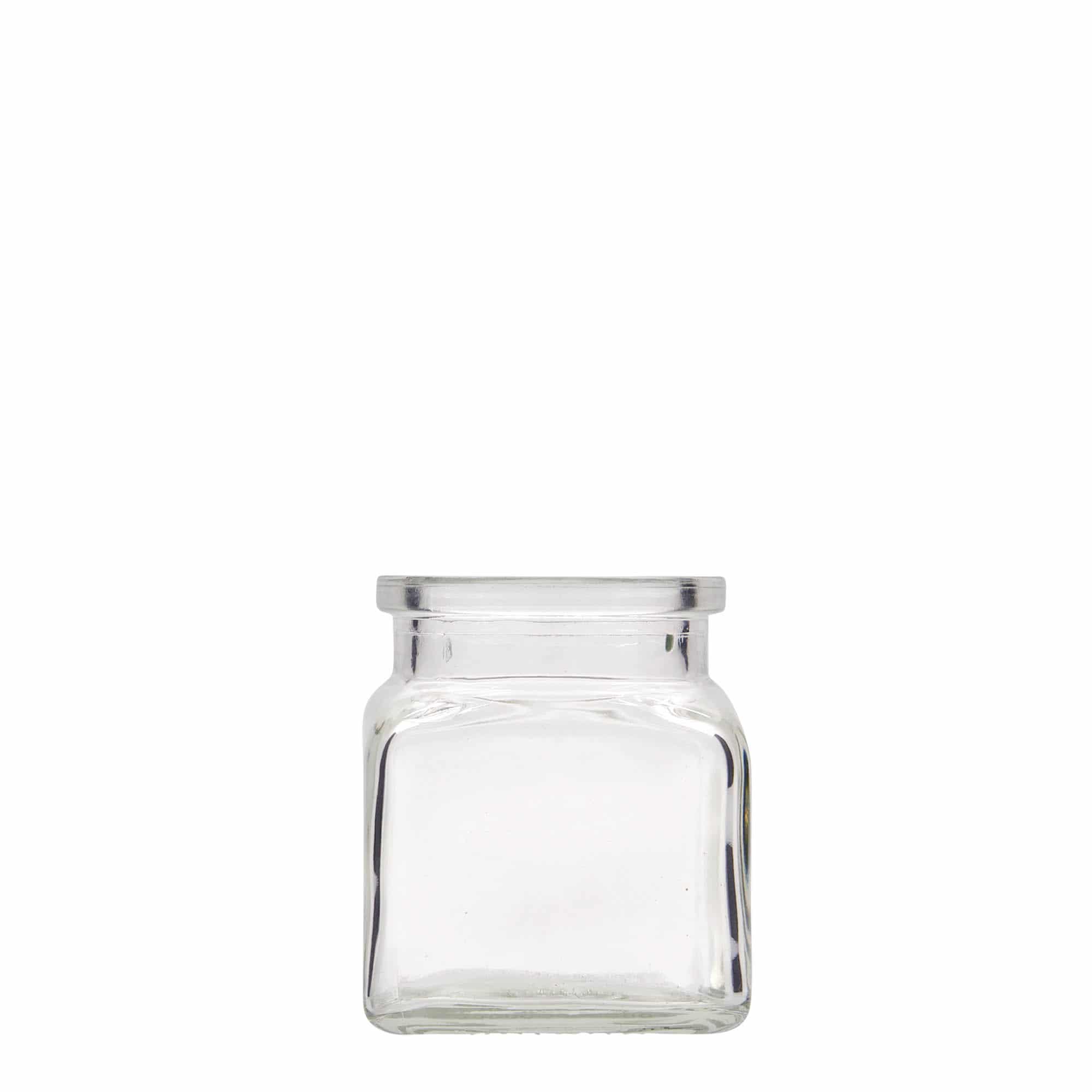 Staklenka sa plutom 120 ml, kvadratna, otvor: Pluto