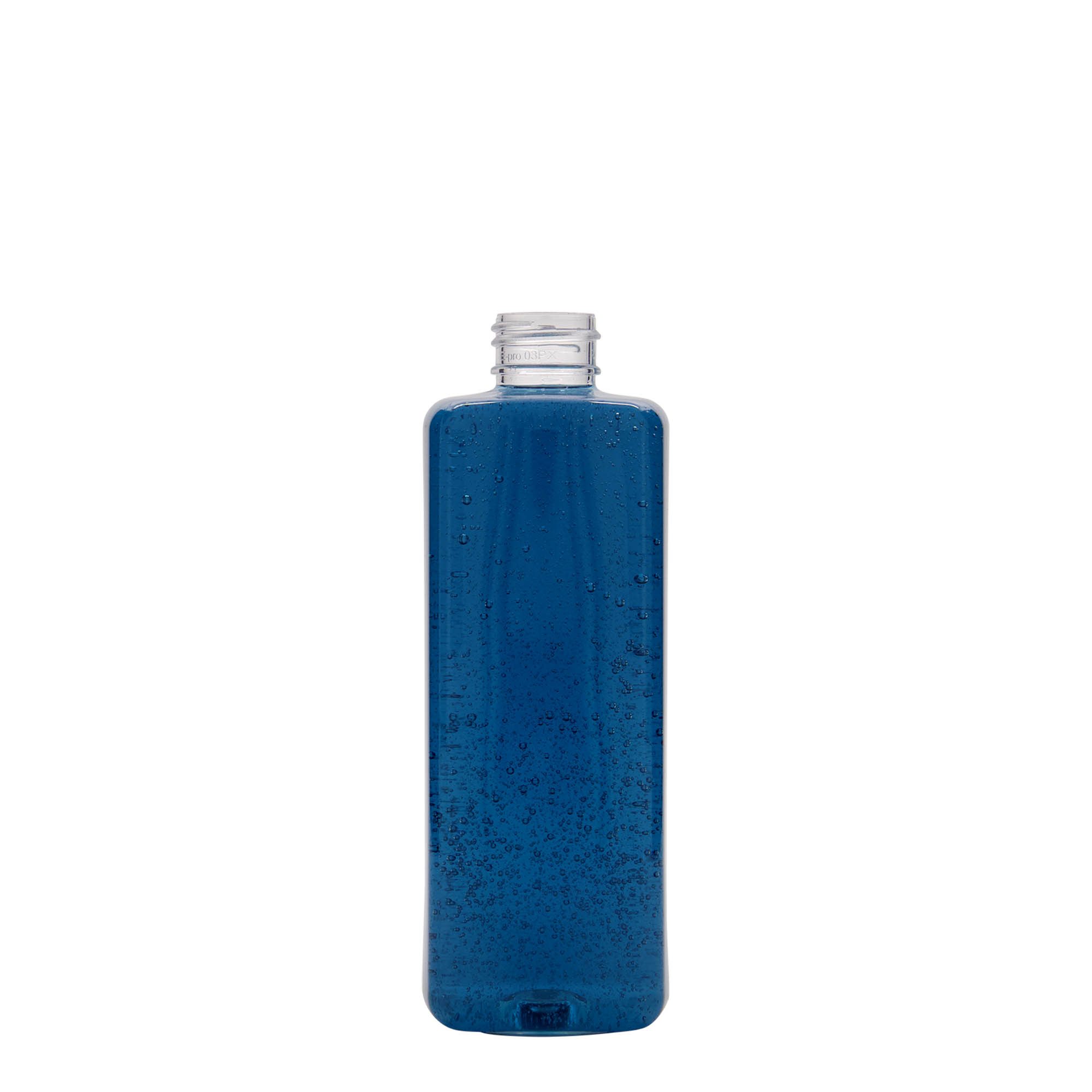 300 ml PET-boca „Karl“, kvadratna, plastika, grlo: 24/410