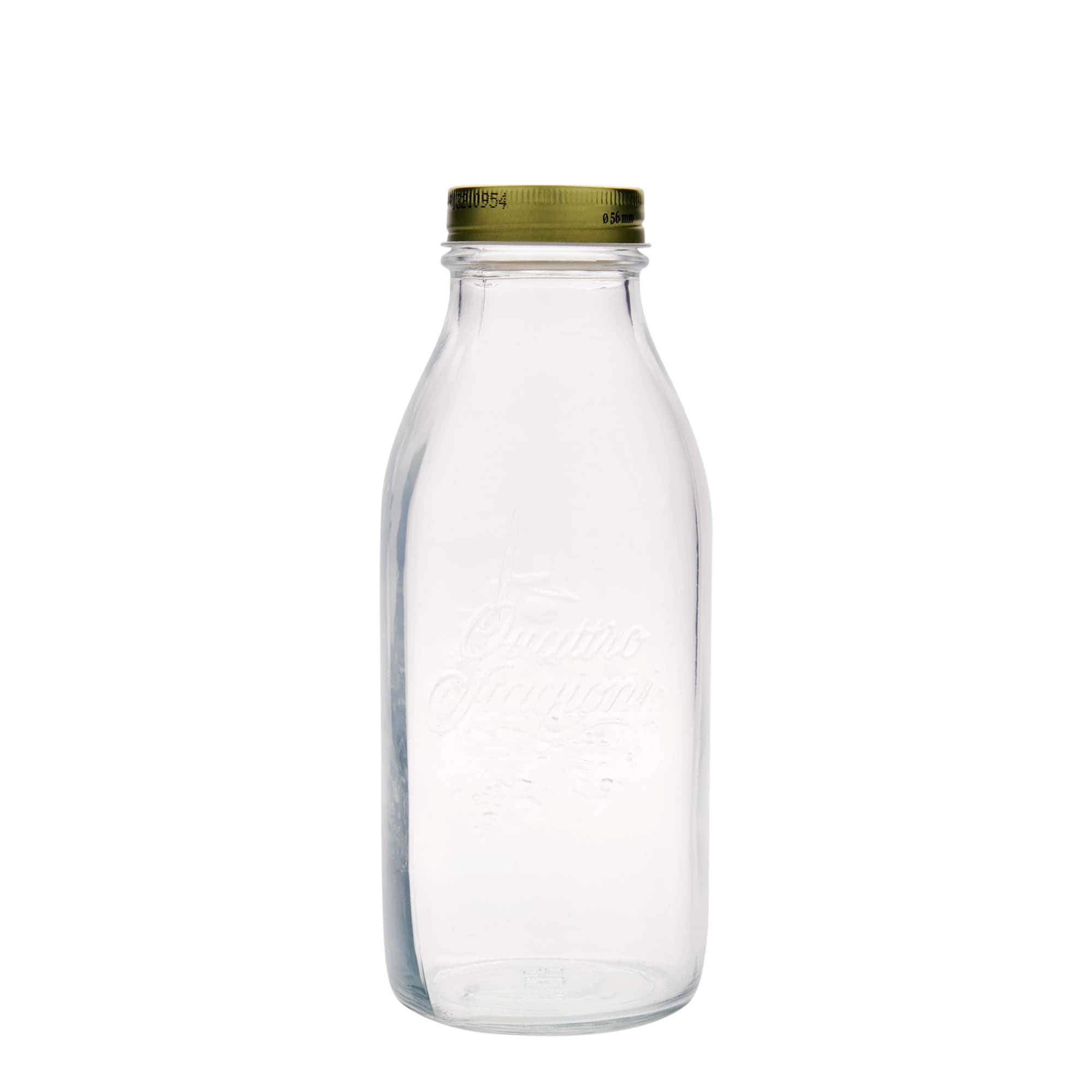 1.000 ml staklena boca 'Quattro Stagioni', otvor: navojni poklopac