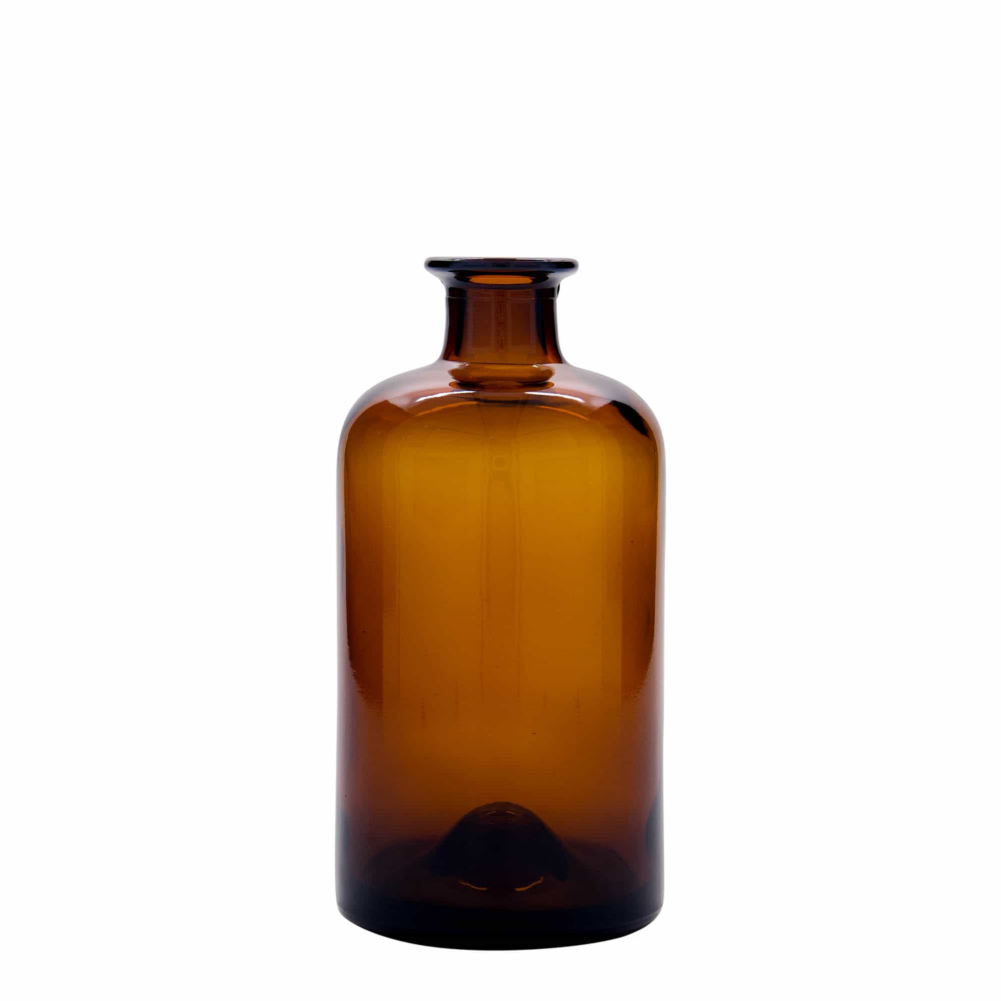 Apotekarska flaša 500 ml, smeđa, otvor: Pluto
