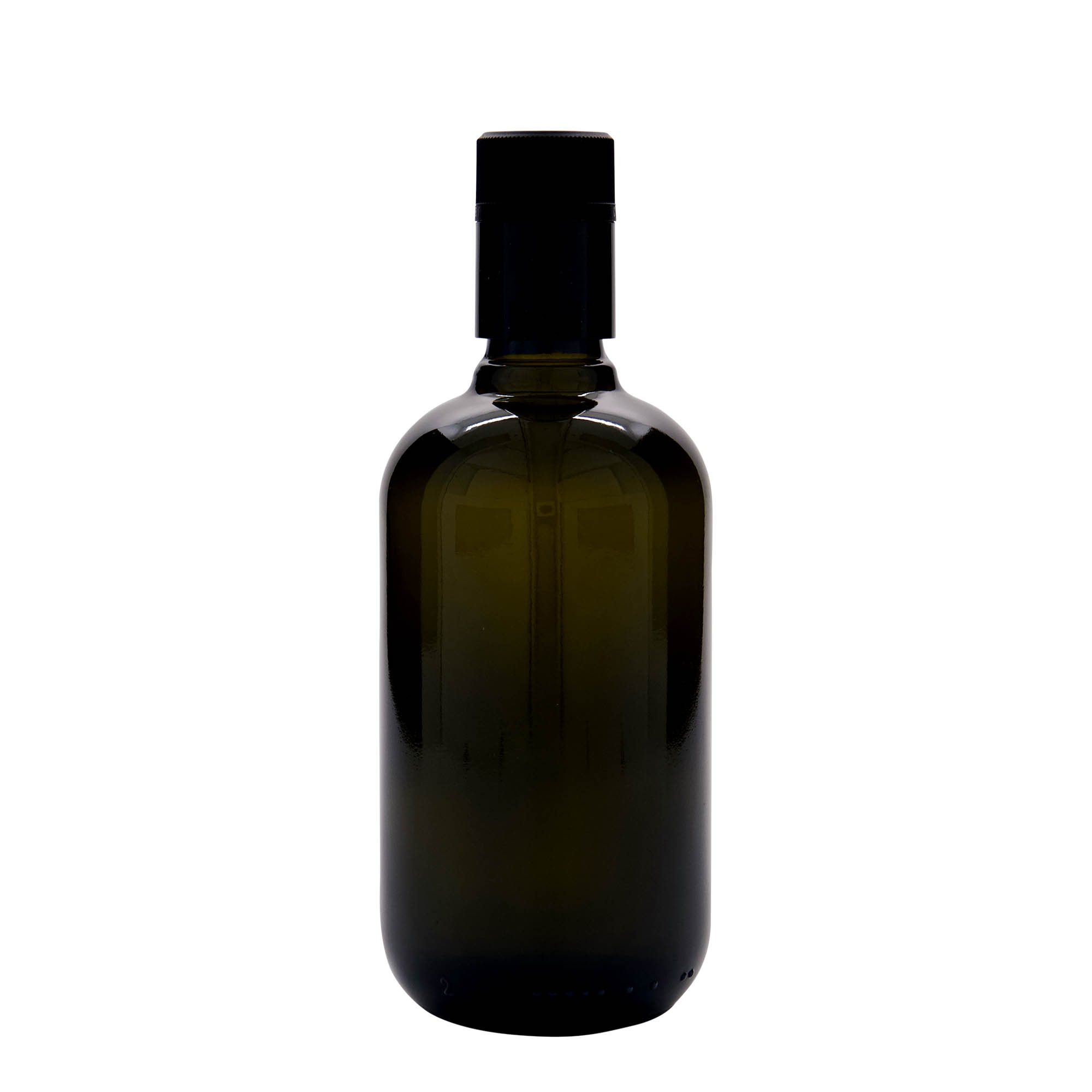 500 ml boca za sirće/ulje 'Biolio', staklo antikno zeleno, grlo: DOP