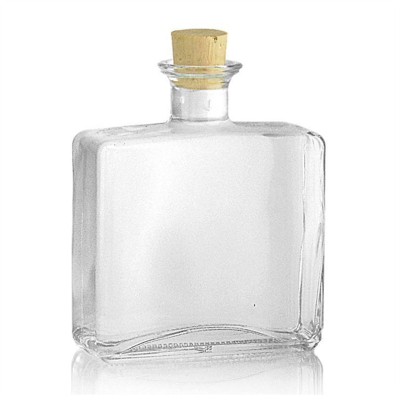Staklena flaša 500 ml 'Julia', kvadratna, otvor: Pluto Staklena flaša 500 ml 'Julia', kvadratna, otvor: Pluto