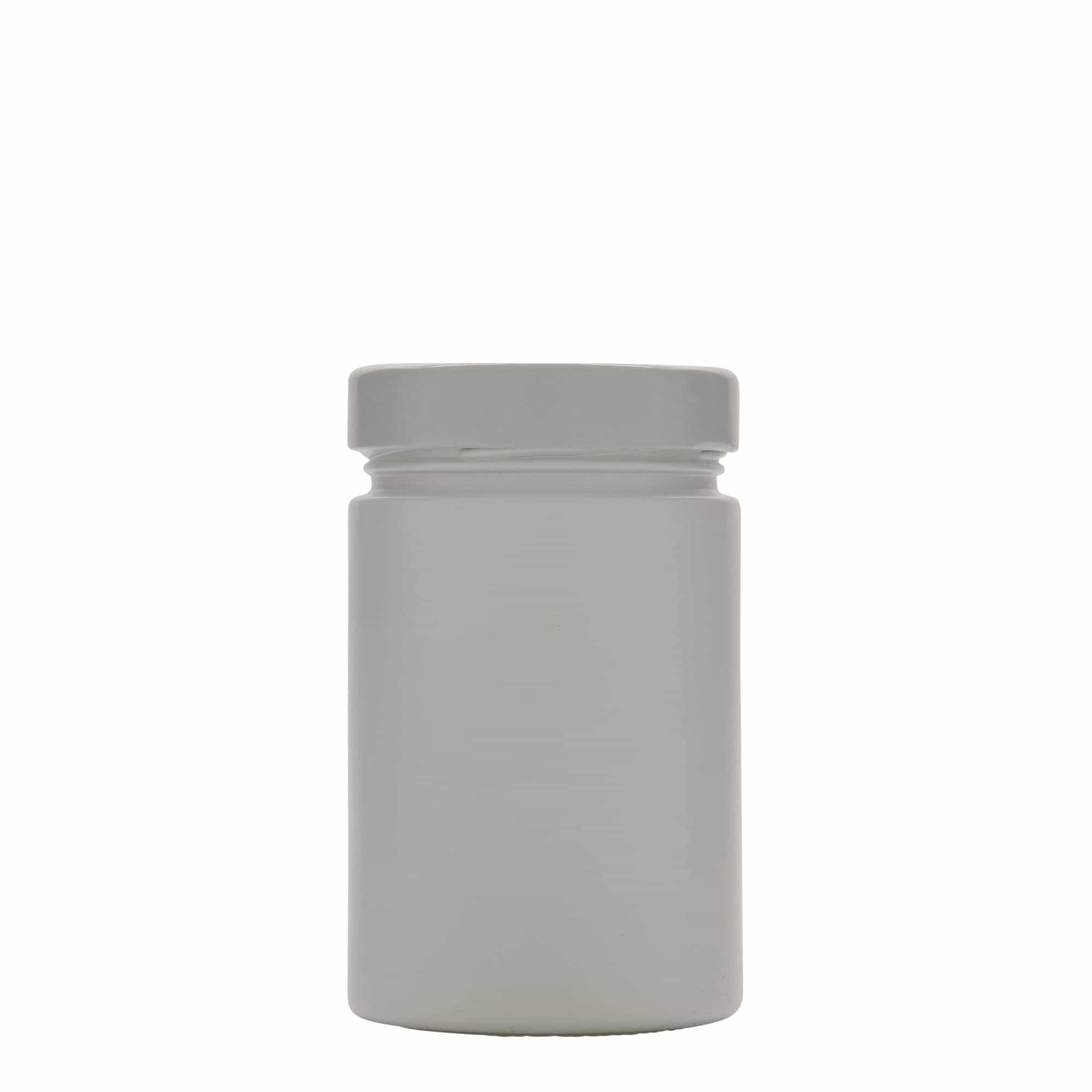 Okrugla staklenka 327 ml 'Aurora', bijela, otvor: Deep-Twist-Off (DTO 66)