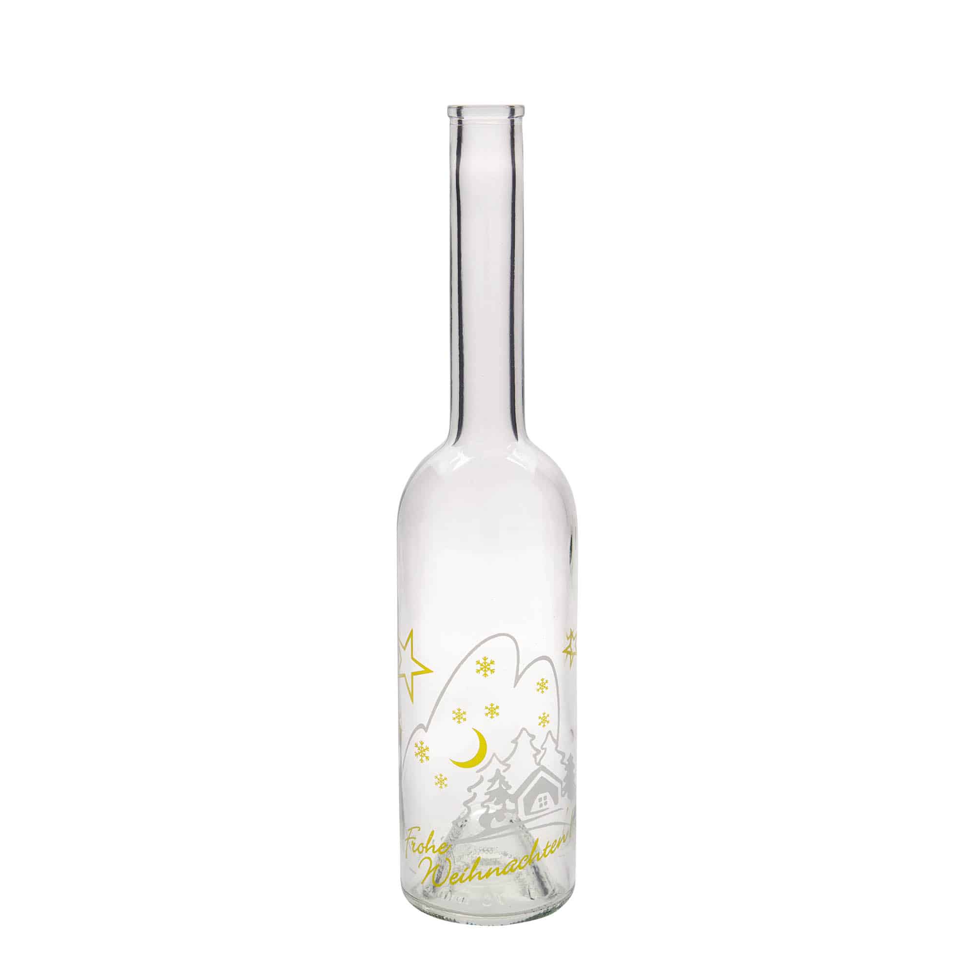 Staklena flaša 500 ml 'Opera', motiv: Božićna idila, otvor: Pluto Staklena flaša 500 ml 'Opera', motiv: Božićna idila, otvor: Pluto
