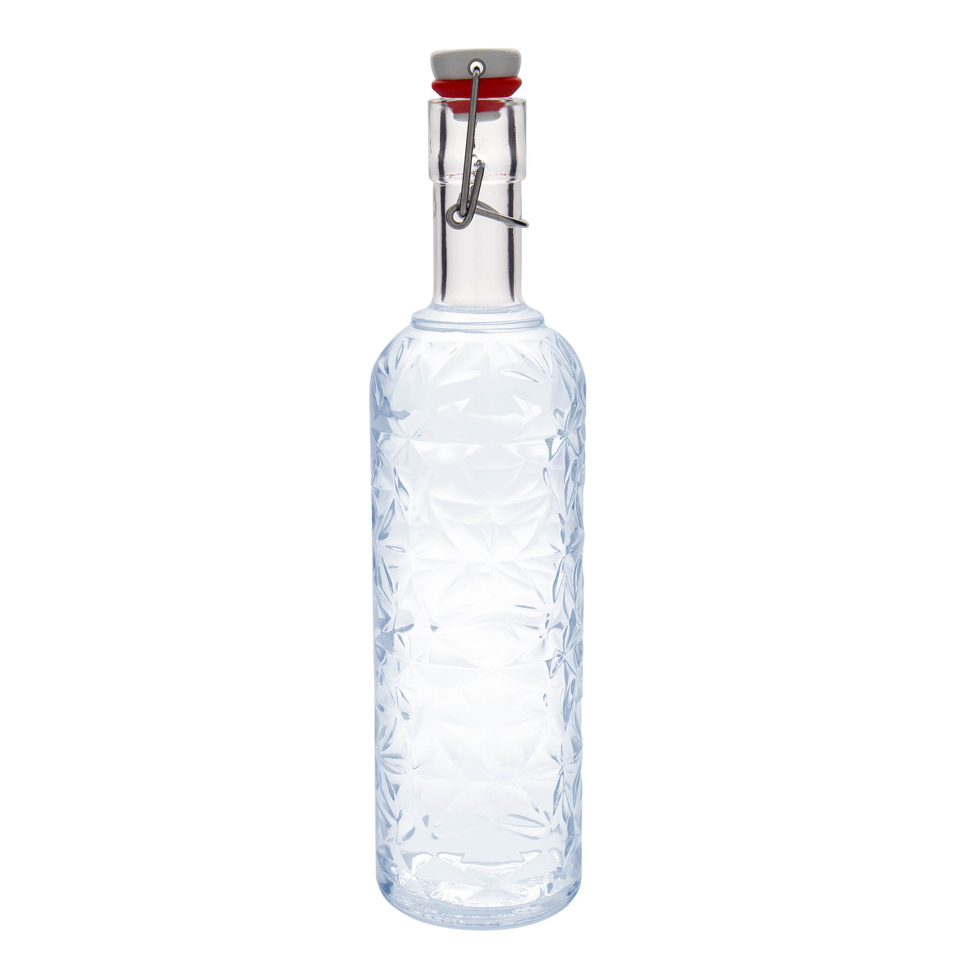 1.000 ml staklena boca 'Oriente', grlo: zatvarač sa kopčom 1.000 ml staklena boca 'Oriente', grlo: zatvarač sa kopčom