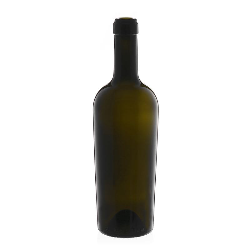 750 ml vinska boca 'Imperiale', antikno zelena, grlo: pluta