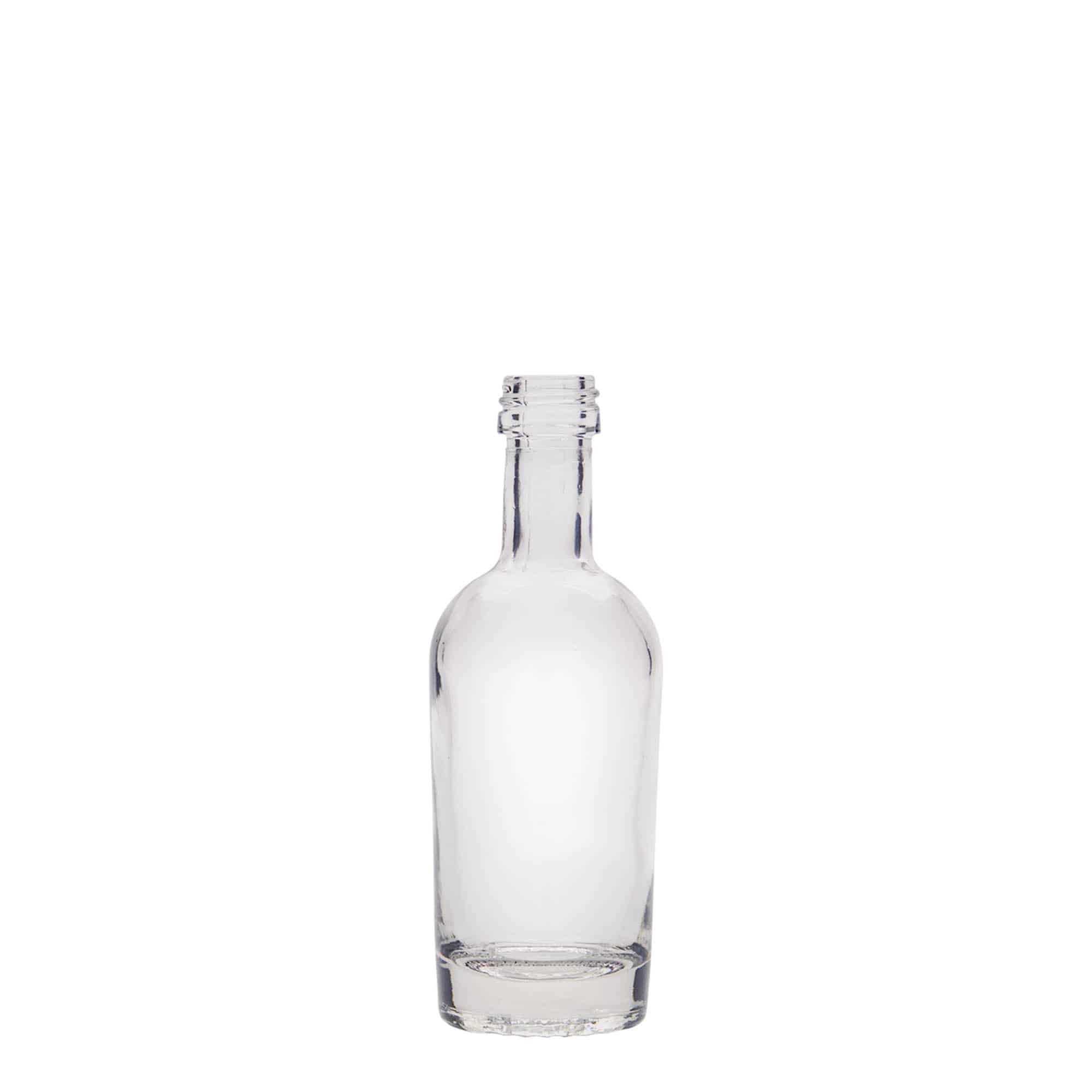 Staklena flaša 50 ml 'Pepe', otvor: PP 18 Staklena flaša 50 ml 'Pepe', otvor: PP 18