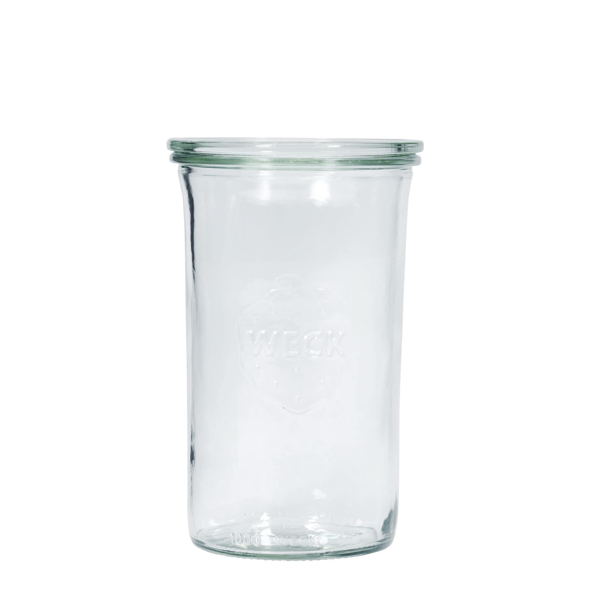 1.000 ml WECK-staklena tegla za okretanje #, grlo: okrugli rub