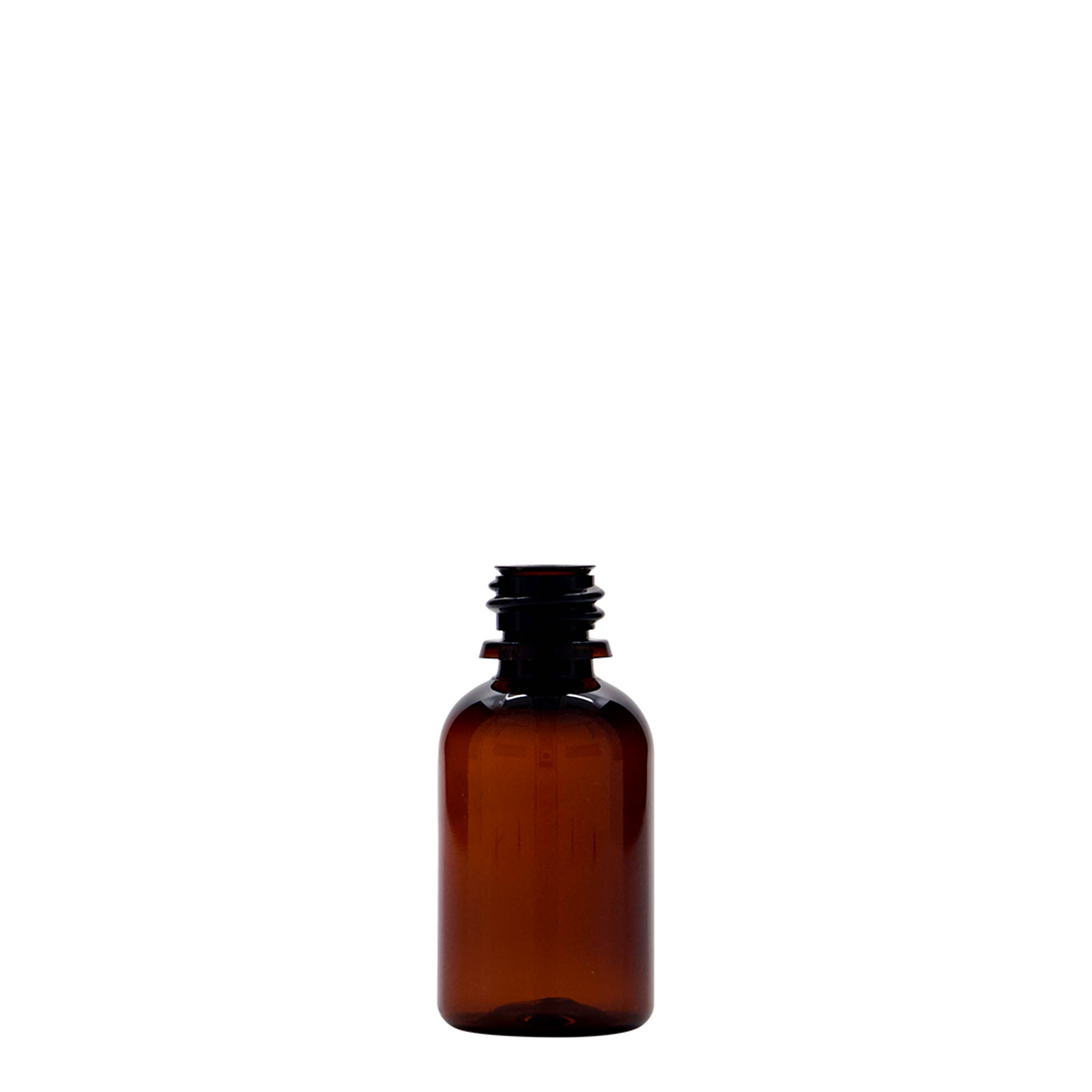 30 ml PET-liječnička bočica 'Easy Living', smeđa, plastika, grlo: DIN 18
