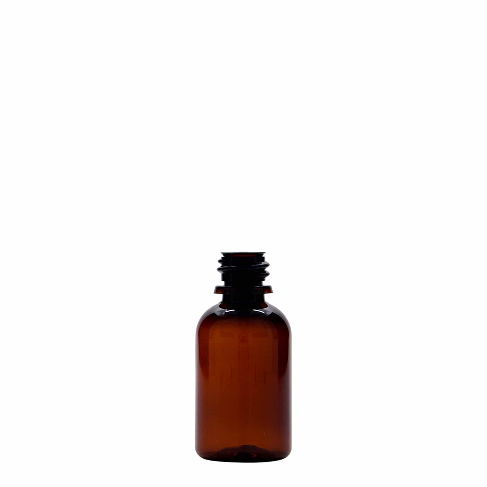 30 ml PET-liječnička bočica „Easy Living“, smeđa, plastika, grlo: DIN 18