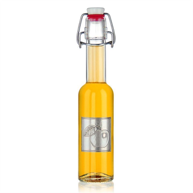 Olovna etiketa 'Jabuka', kvadratna, metal, srebrna Olovna etiketa 'Jabuka', kvadratna, metal, srebrna