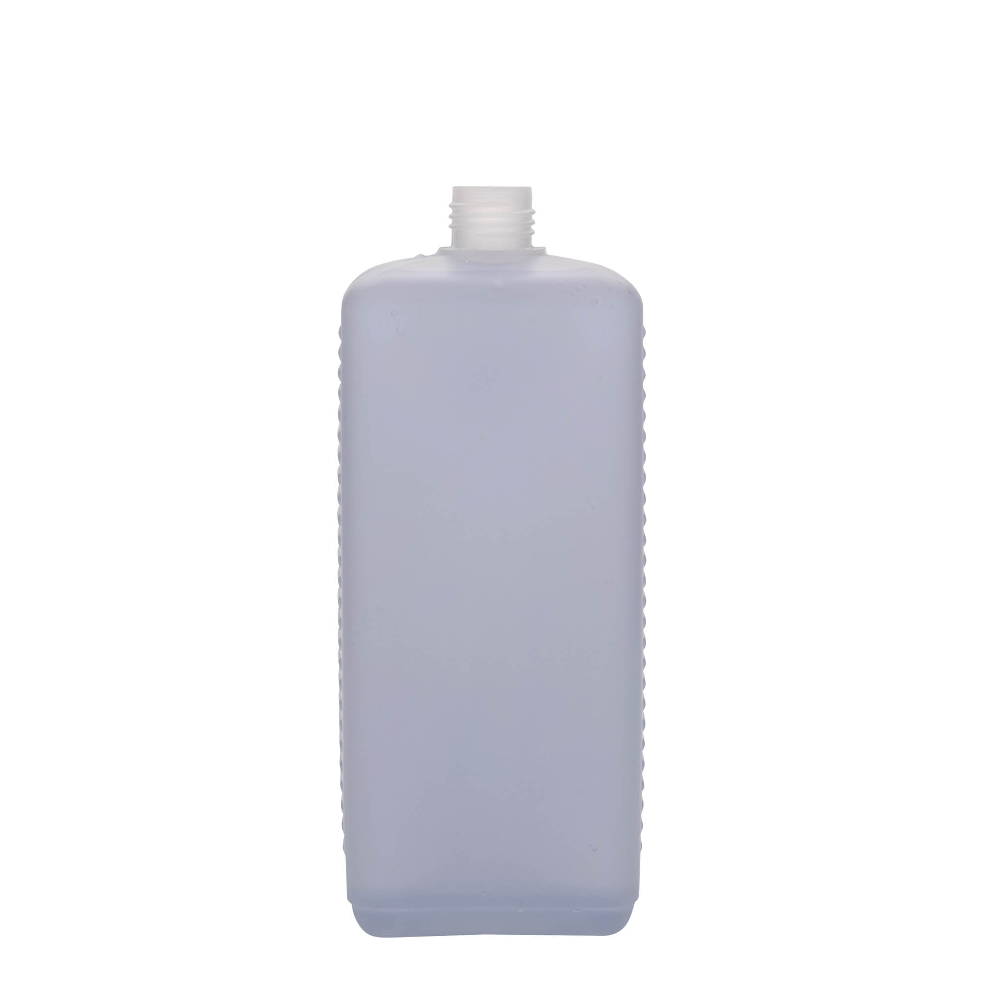 1.000 ml kanister boca, pravougaona, HDPE plastika, prirodna, otvor: DIN 25 EPE