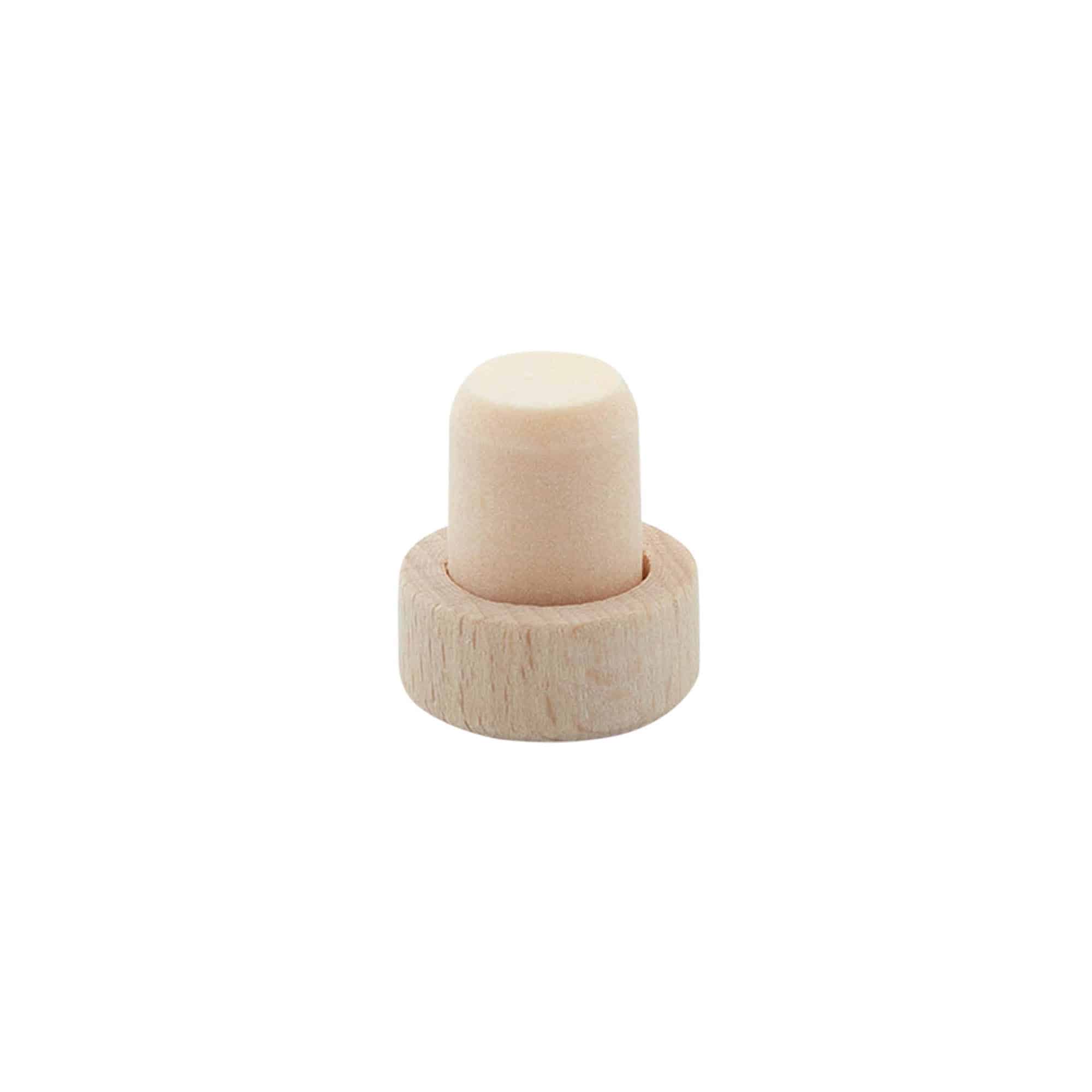 Čep s drškom 14 mm, drvo/plastika, za otvor: čep