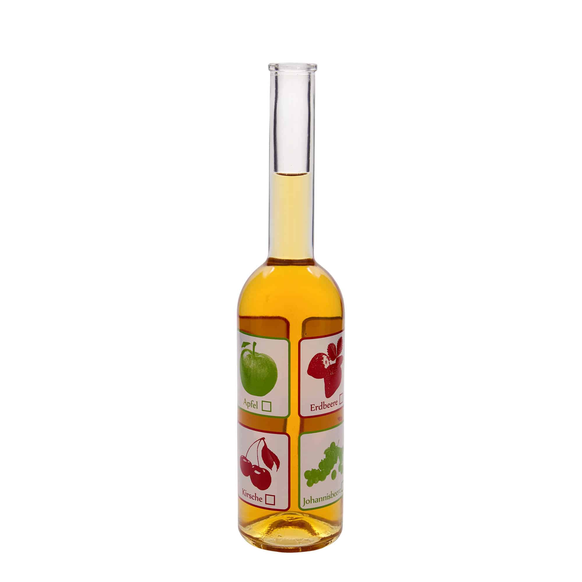 Staklena flaša 500 ml 'Opera', motiv: Voće, otvor: Pluto