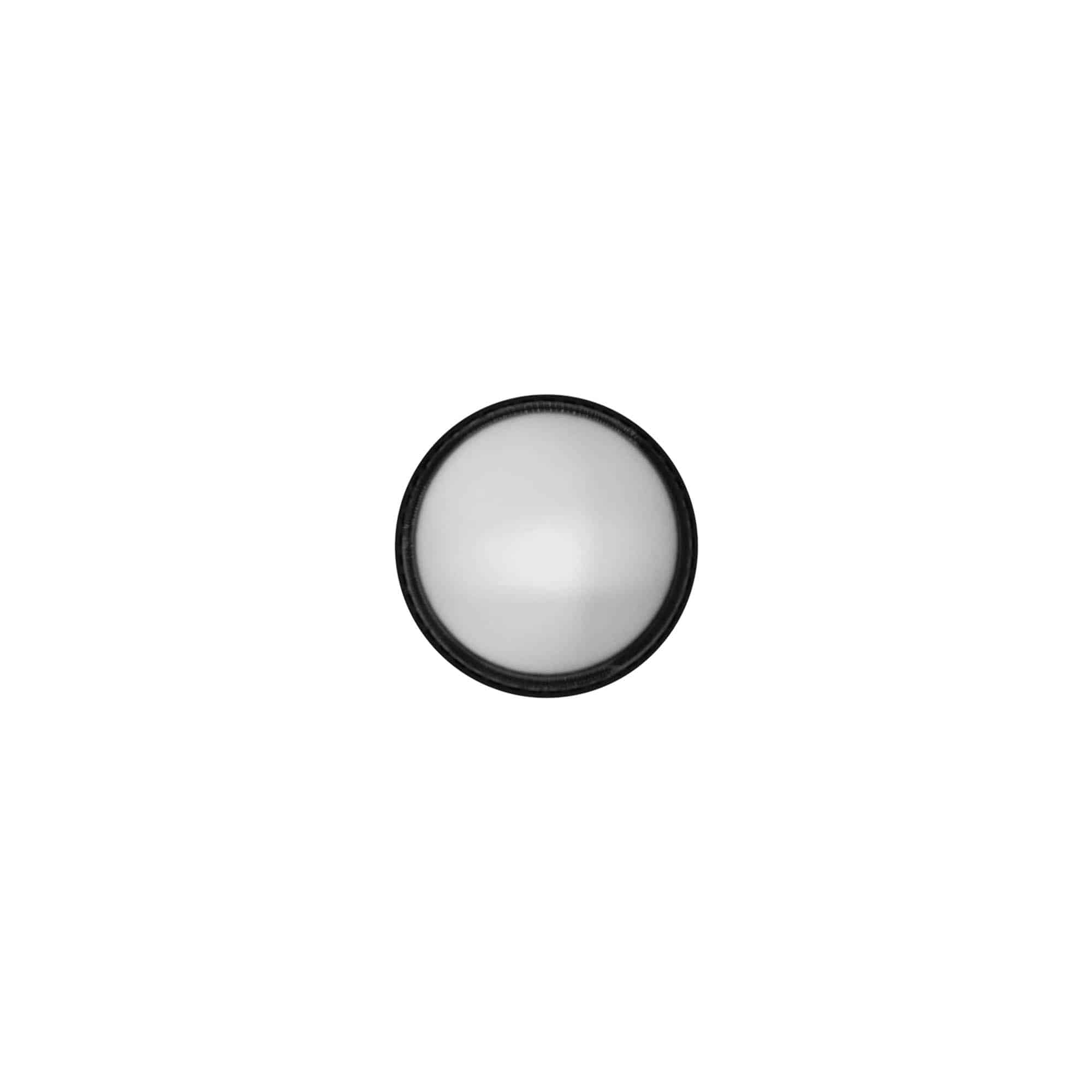 Navojni zatvarač za 15 ml 'Antonella', PP plastika, crna