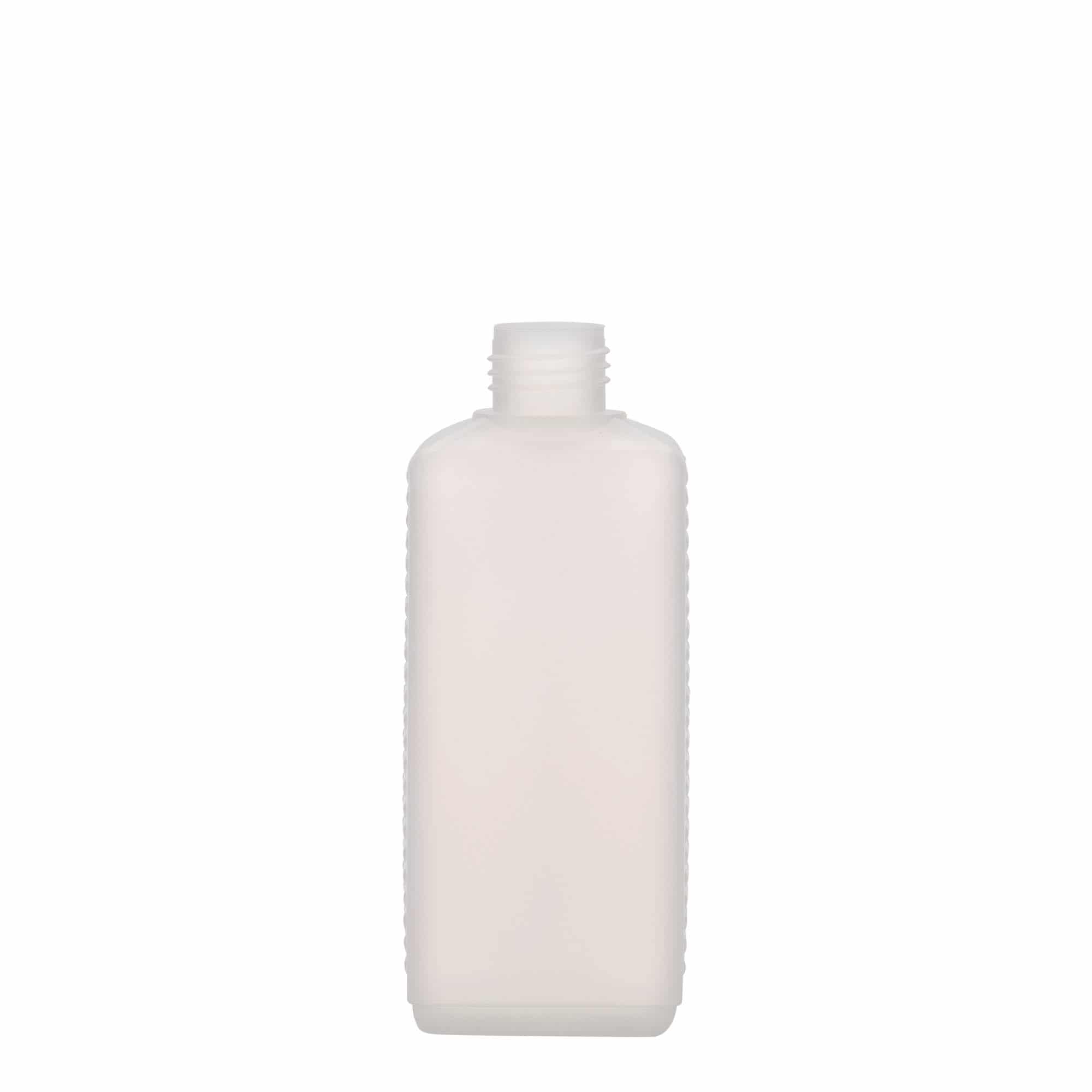 Kanister flaša 250 ml, kvadratna, HDPE plastika, prirodna, otvor: DIN 25 EPE Kanister flaša 250 ml, kvadratna, HDPE plastika, prirodna, otvor: DIN 25 EPE