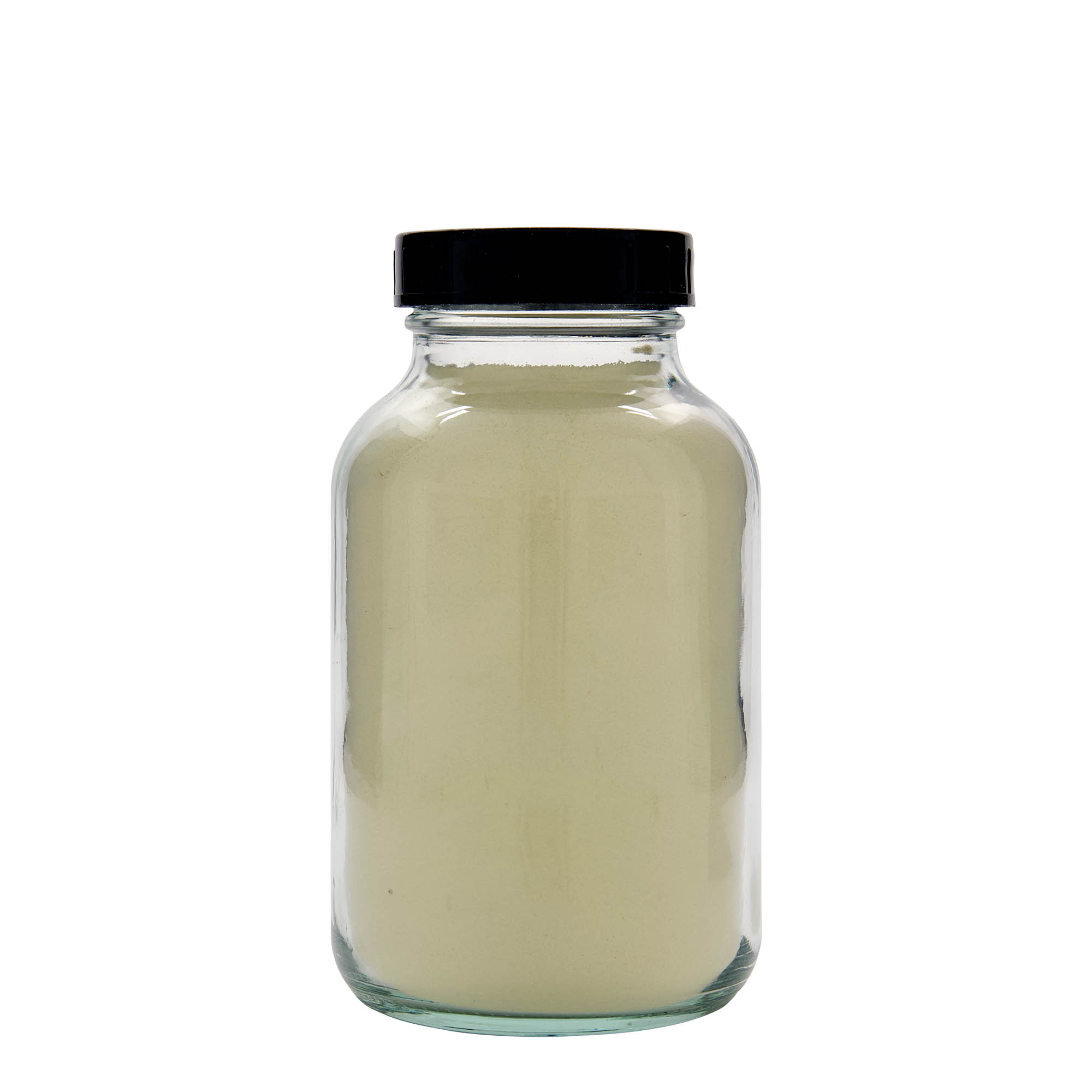 1.000 ml staklena boca širokog grla, otvor: DIN 68