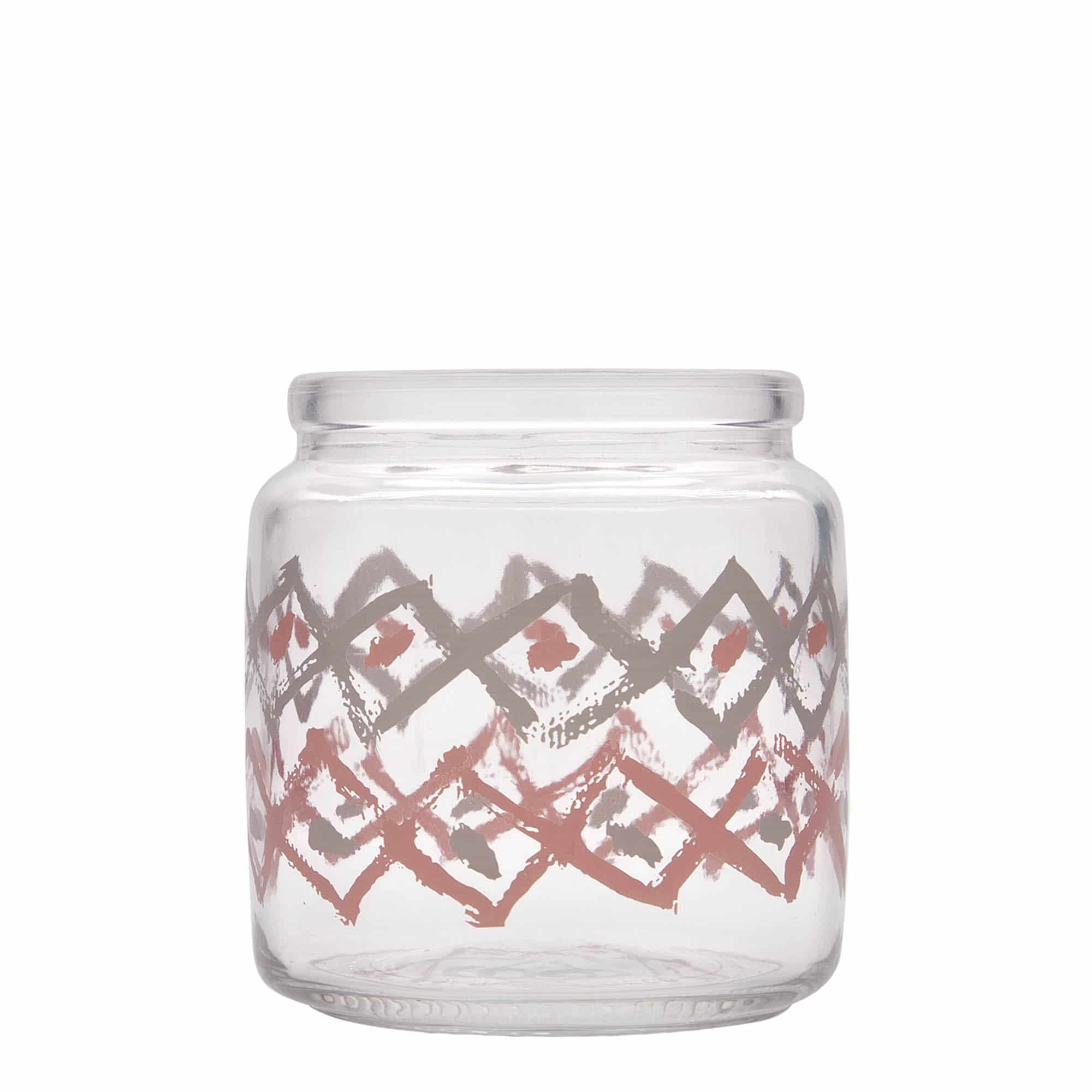 Staklenka sa plutom 750 ml 'Giara', motiv: Manolibera rosa, otvor: Pluto
