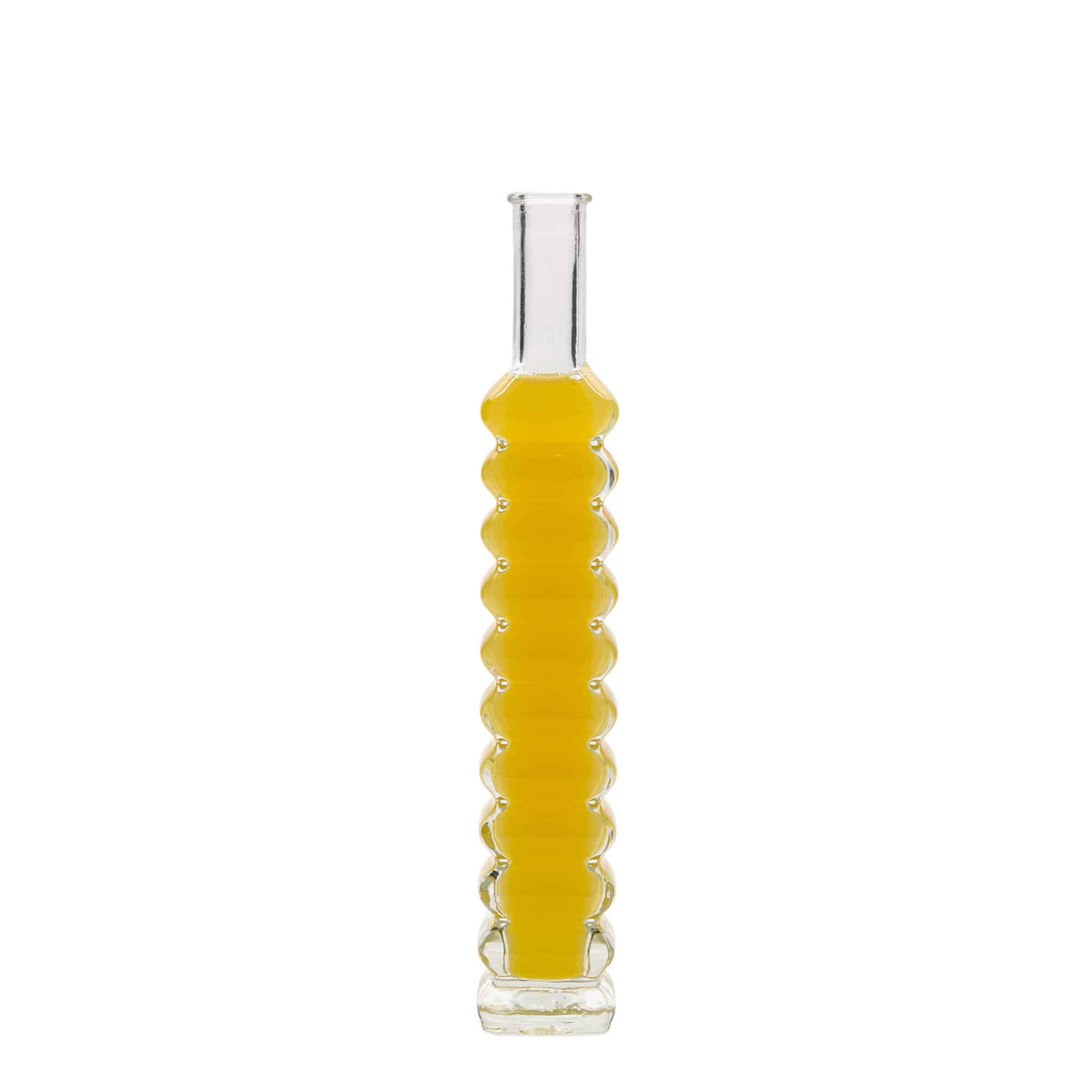 100 ml staklena boca „Roma“, kvadratna, grlo: čep