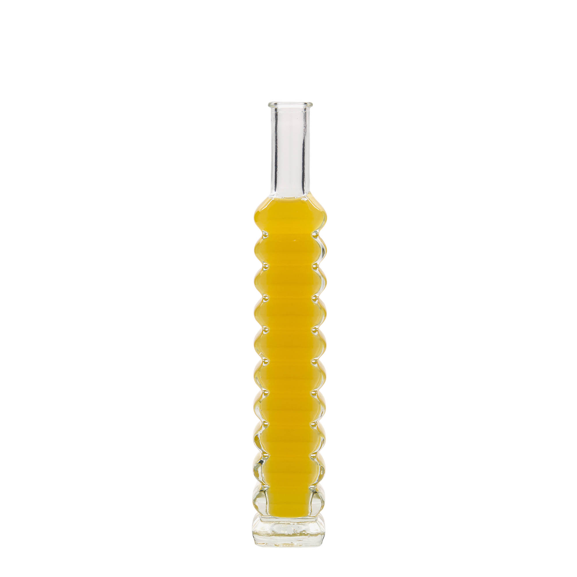 100 ml staklena boca „Roma“, kvadratna, grlo: čep
