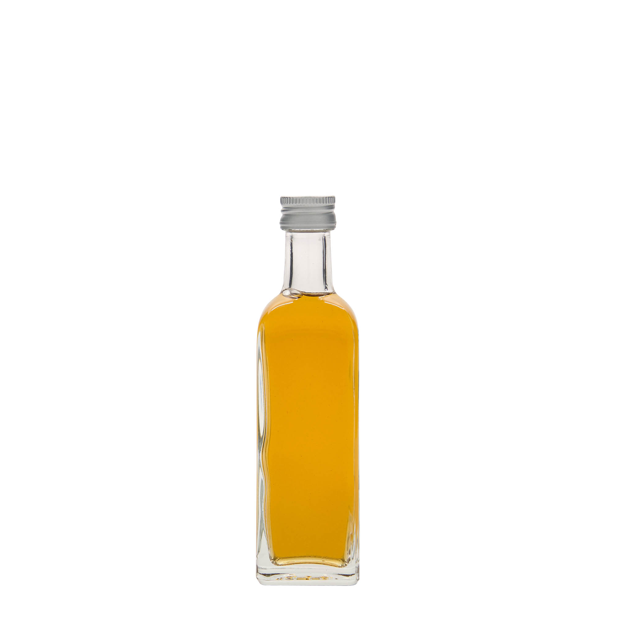 60 ml staklena boca „Marasca“, kvadratna, grlo: PP 18