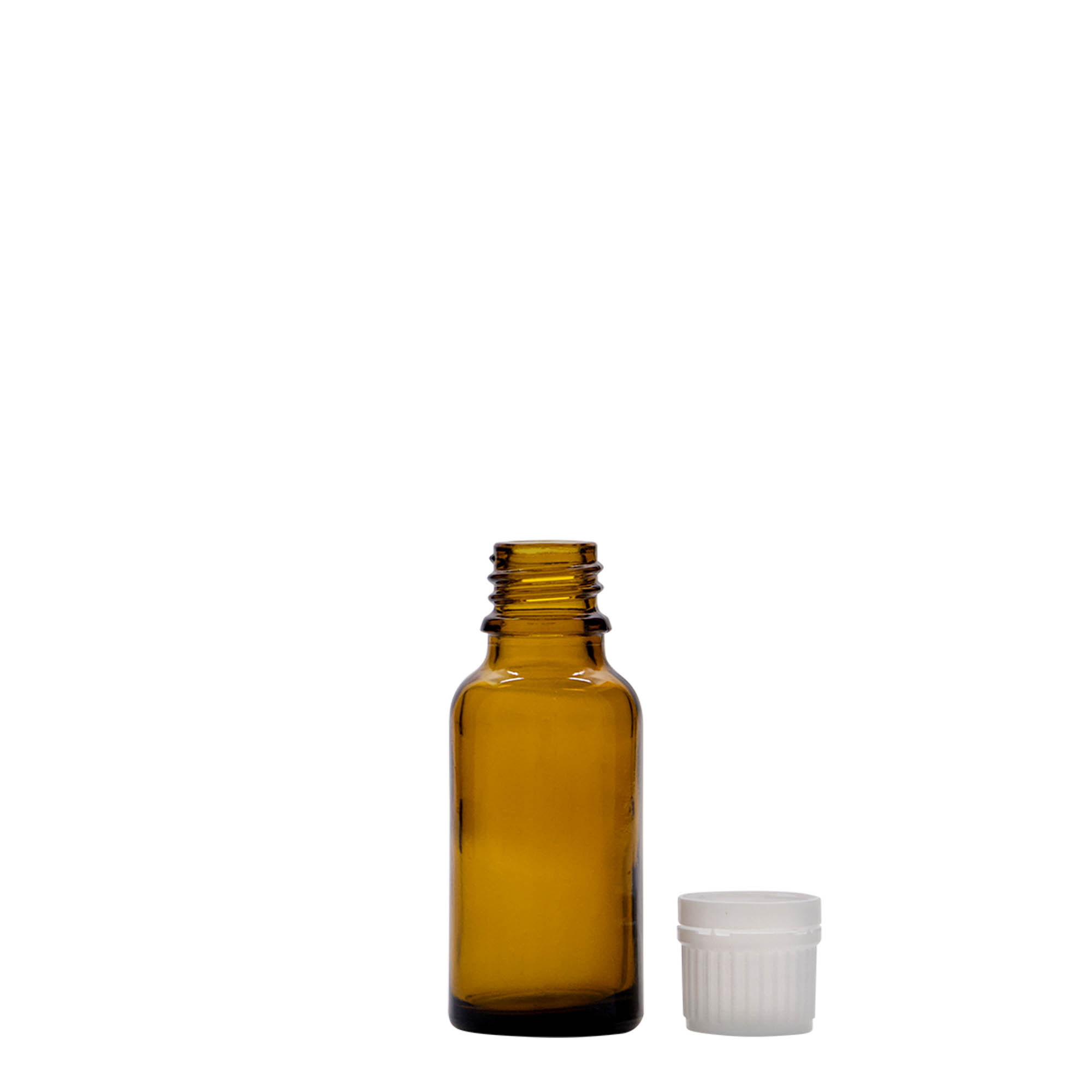 20 ml medicinska bočica, smeđe staklo, otvor: DIN 18