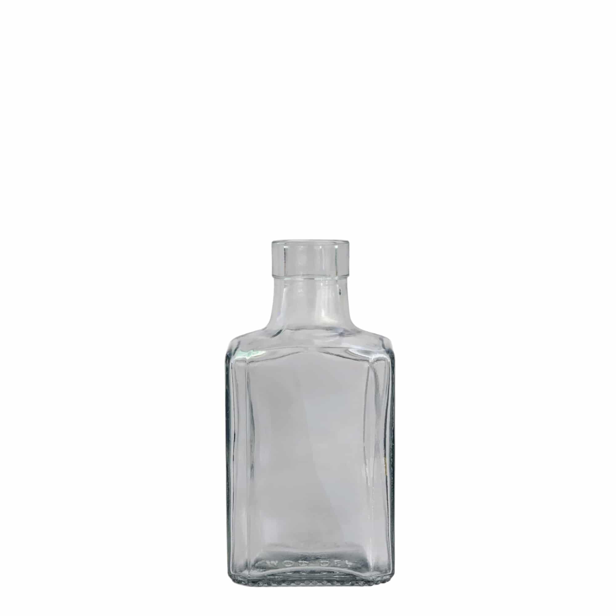 250 ml staklena boca 'Decanter Quadro Oberband', četvrtasta, grlo: pluta 250 ml staklena boca 'Decanter Quadro Oberband', četvrtasta, grlo: pluta