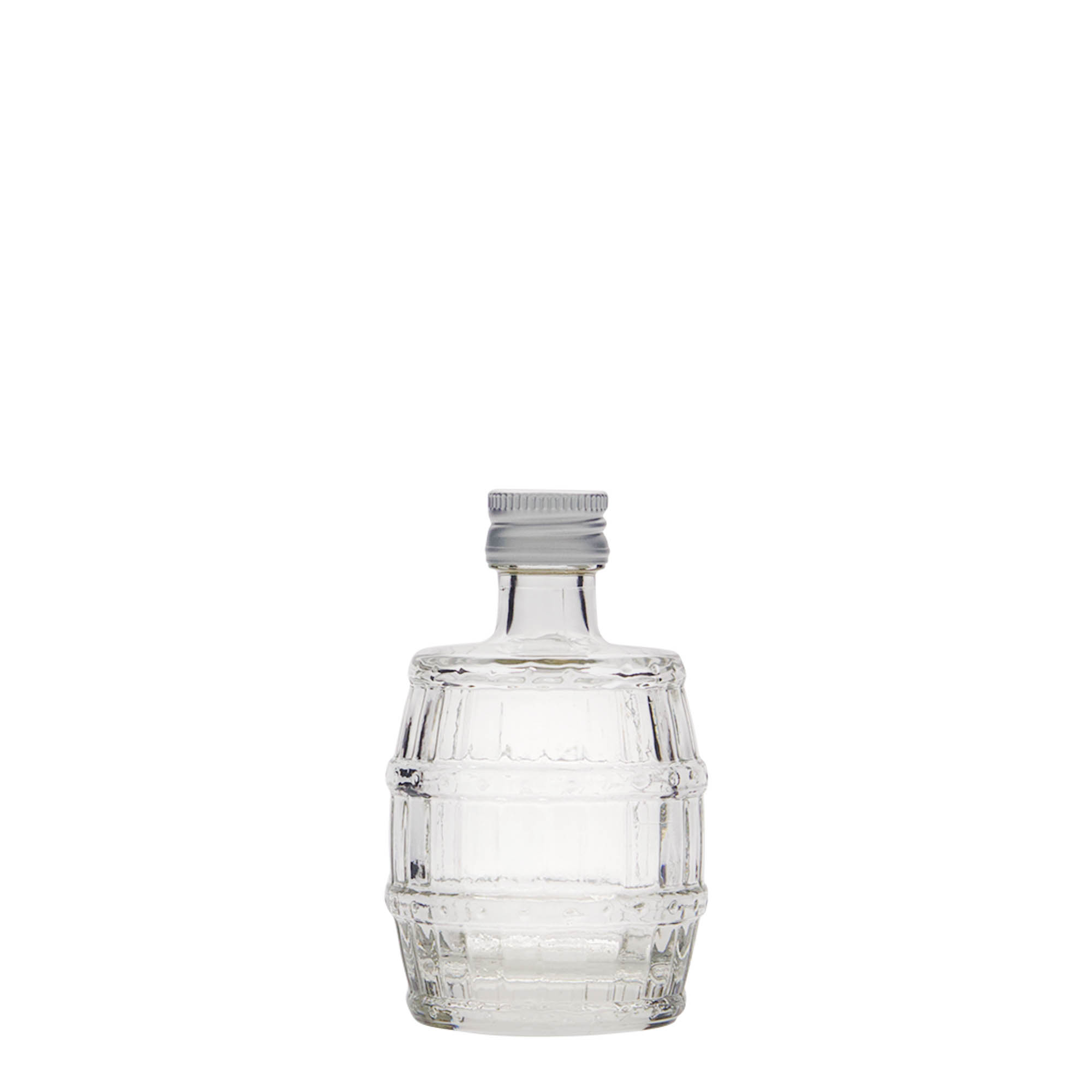 50 ml staklena boca „Bačva“, grlo: PP 18