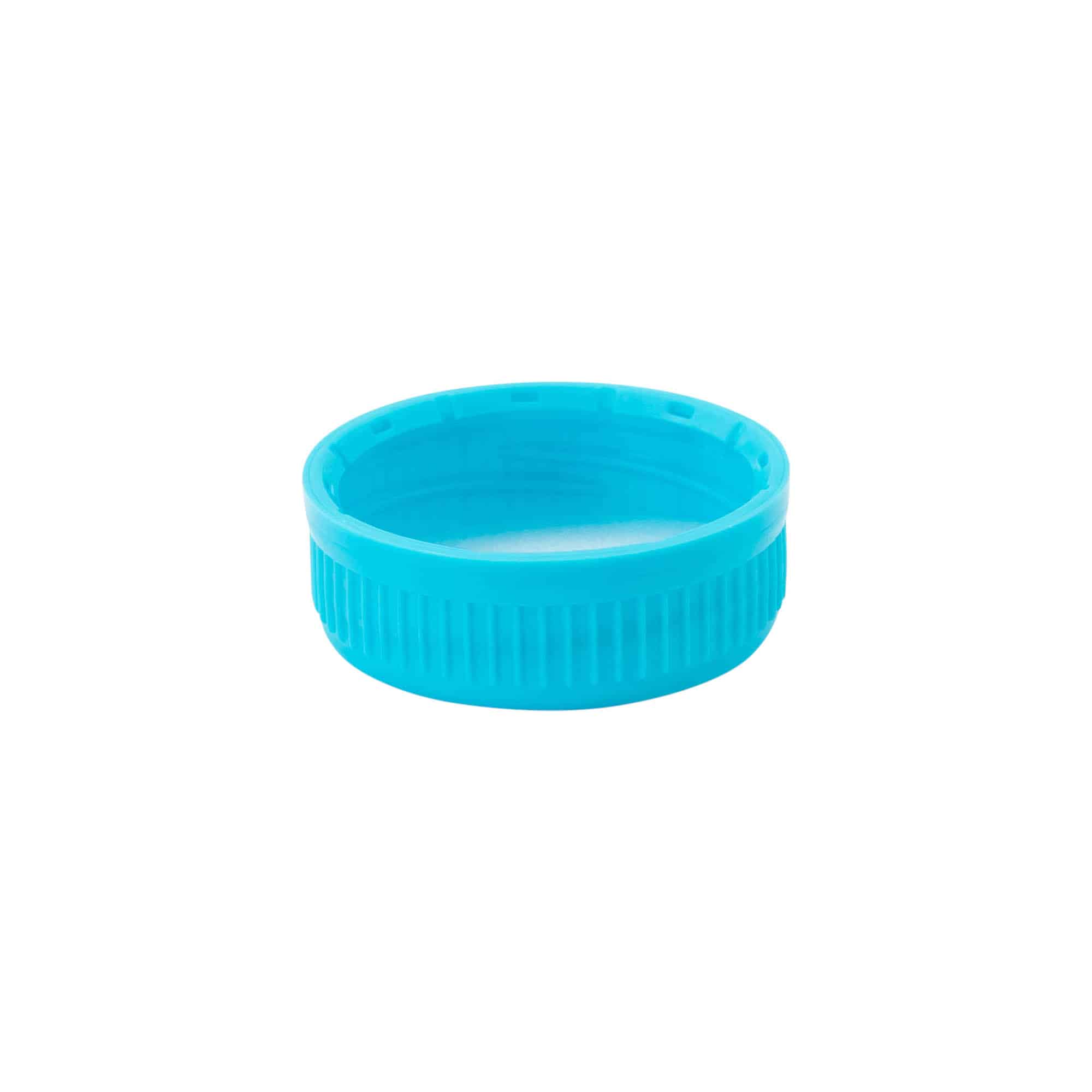 Navojni zatvarač 40 mm, PE plastika, svijetlo plava