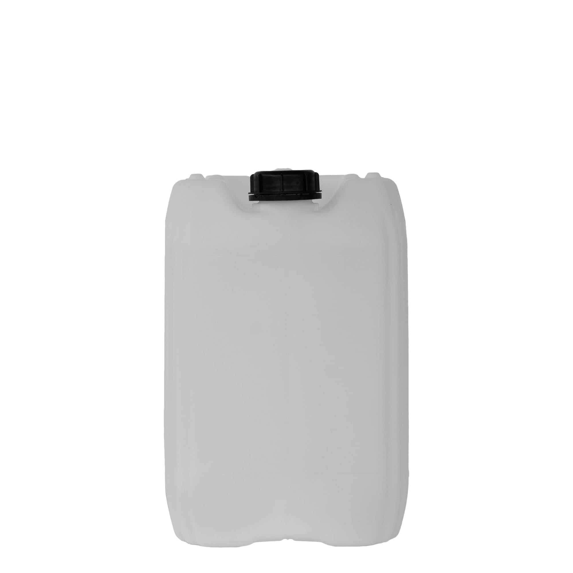 Kanister 20 l, kvadratni, HDPE plastika, prirodna, otvor: ND 60