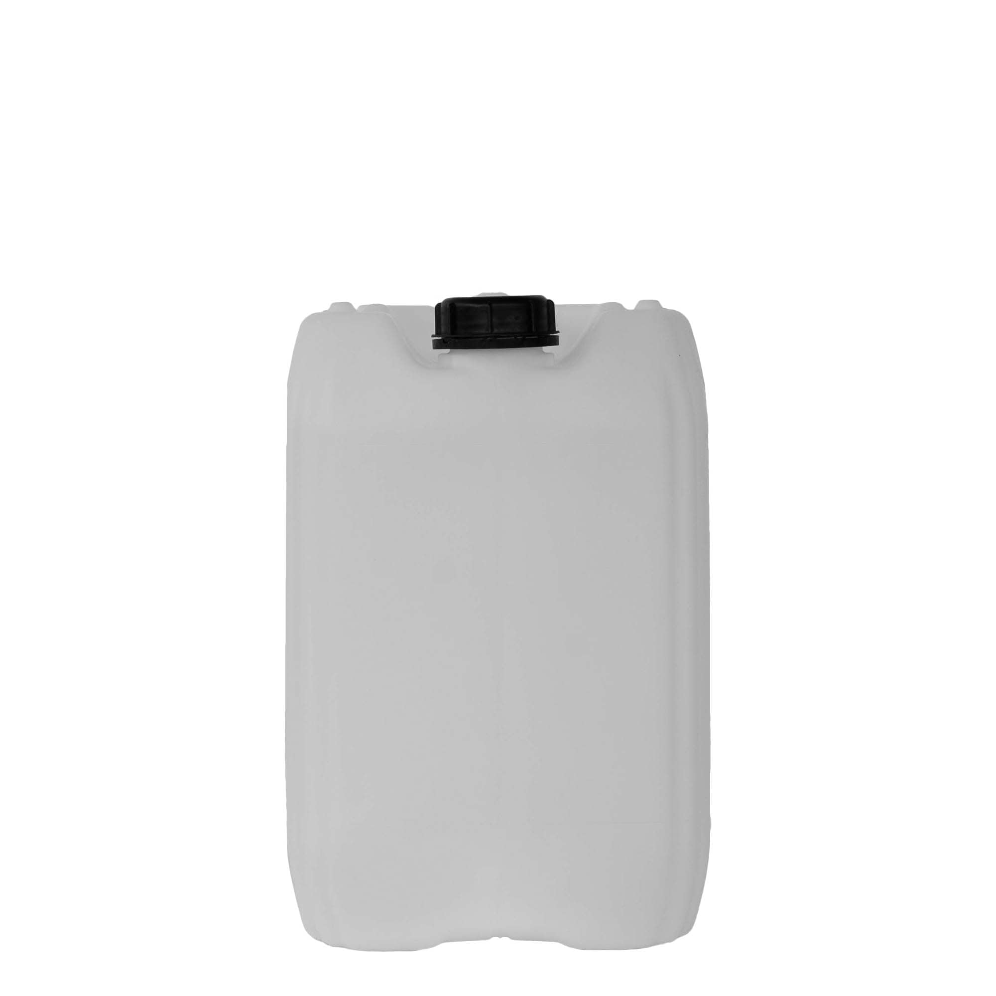 20 l kanister, pravougaoni, HDPE-plastika, prirodni, otvor: ND 60