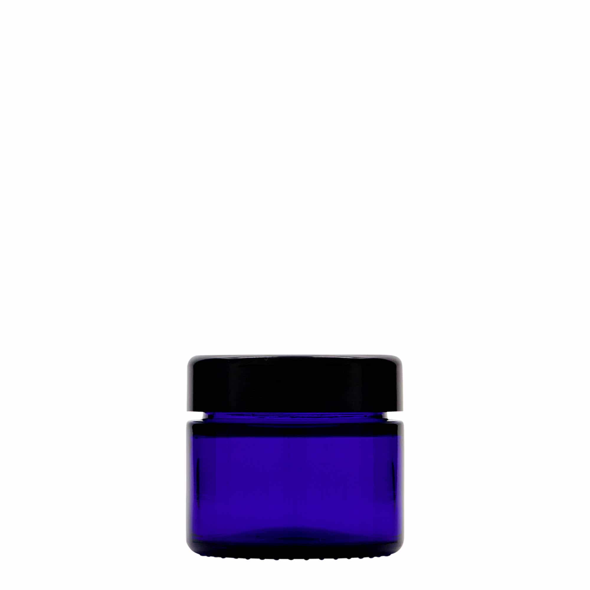Teglica 50 ml 'Blue Edition', staklo, kraljevsko plava, otvor: Navojni zatvarač