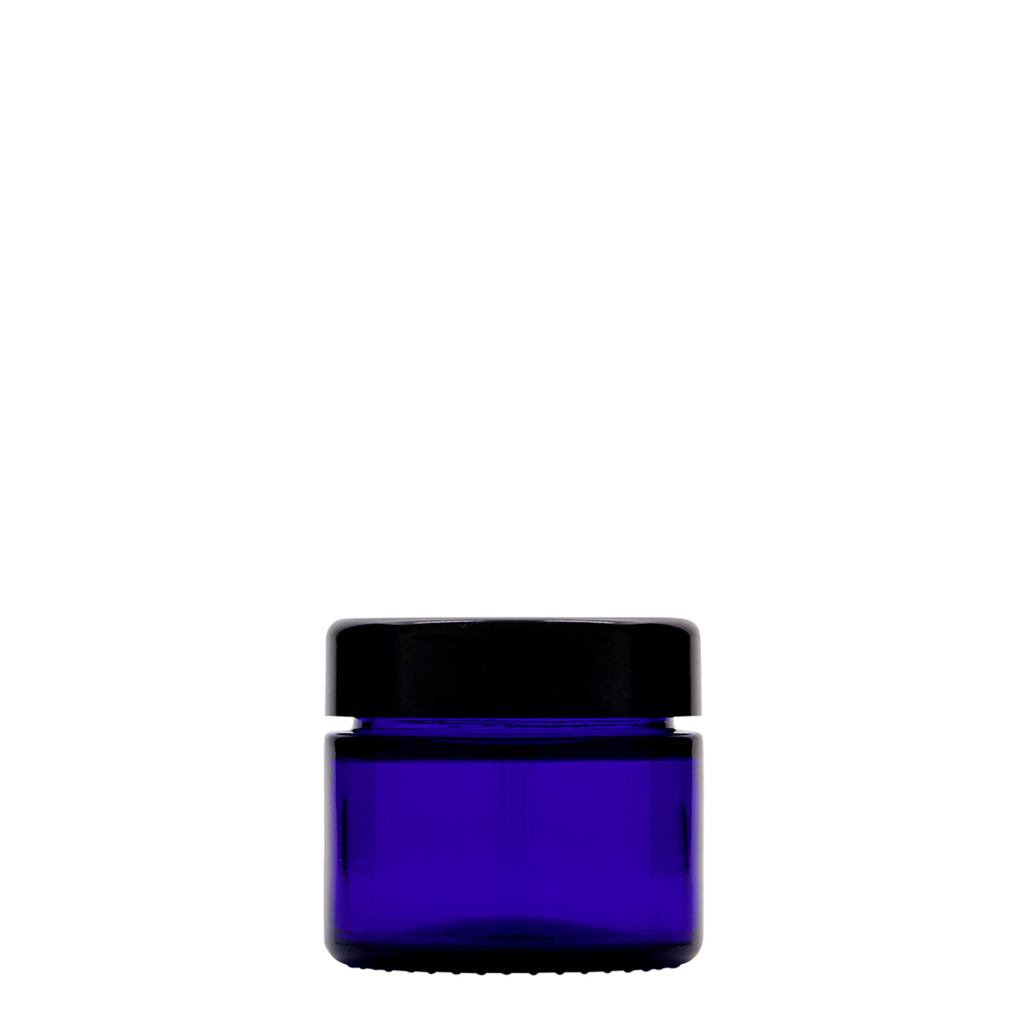 50 ml teglica 'Blue Edition', staklo, kraljevsko plava, otvor: navojni poklopac