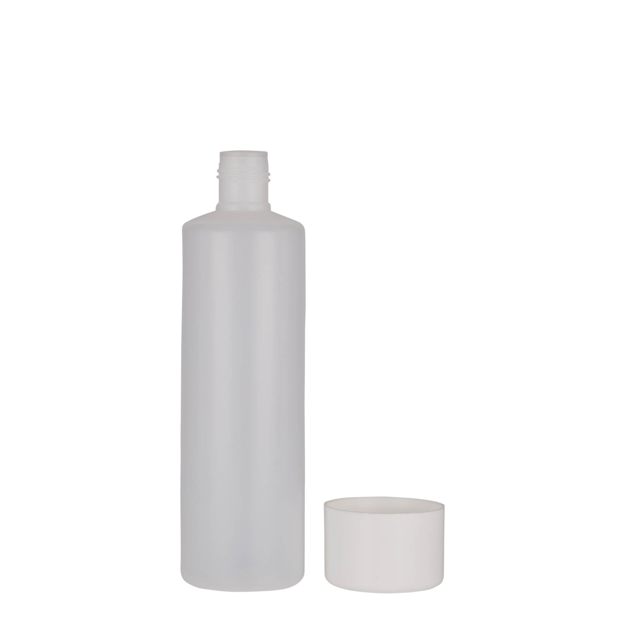 250 ml okrugla boca, PE-plastika, prirodna, otvor: navojni zatvarač 250 ml okrugla boca, PE-plastika, prirodna, otvor: navojni zatvarač