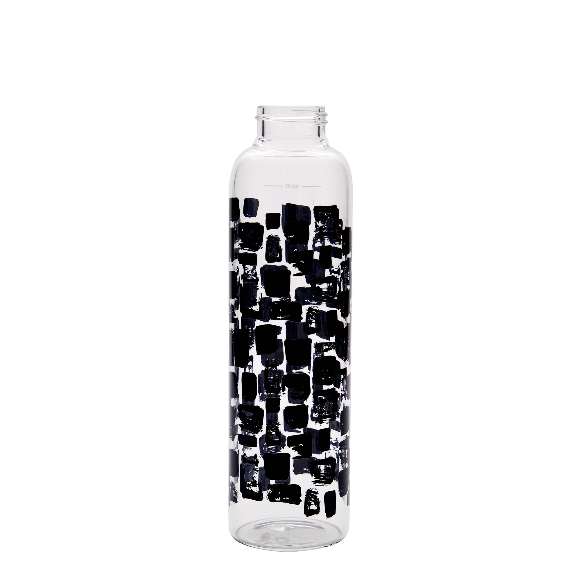 500 ml boca za piće 'Perseus - Crni pravougaonici', otvor: navojni zatvarač