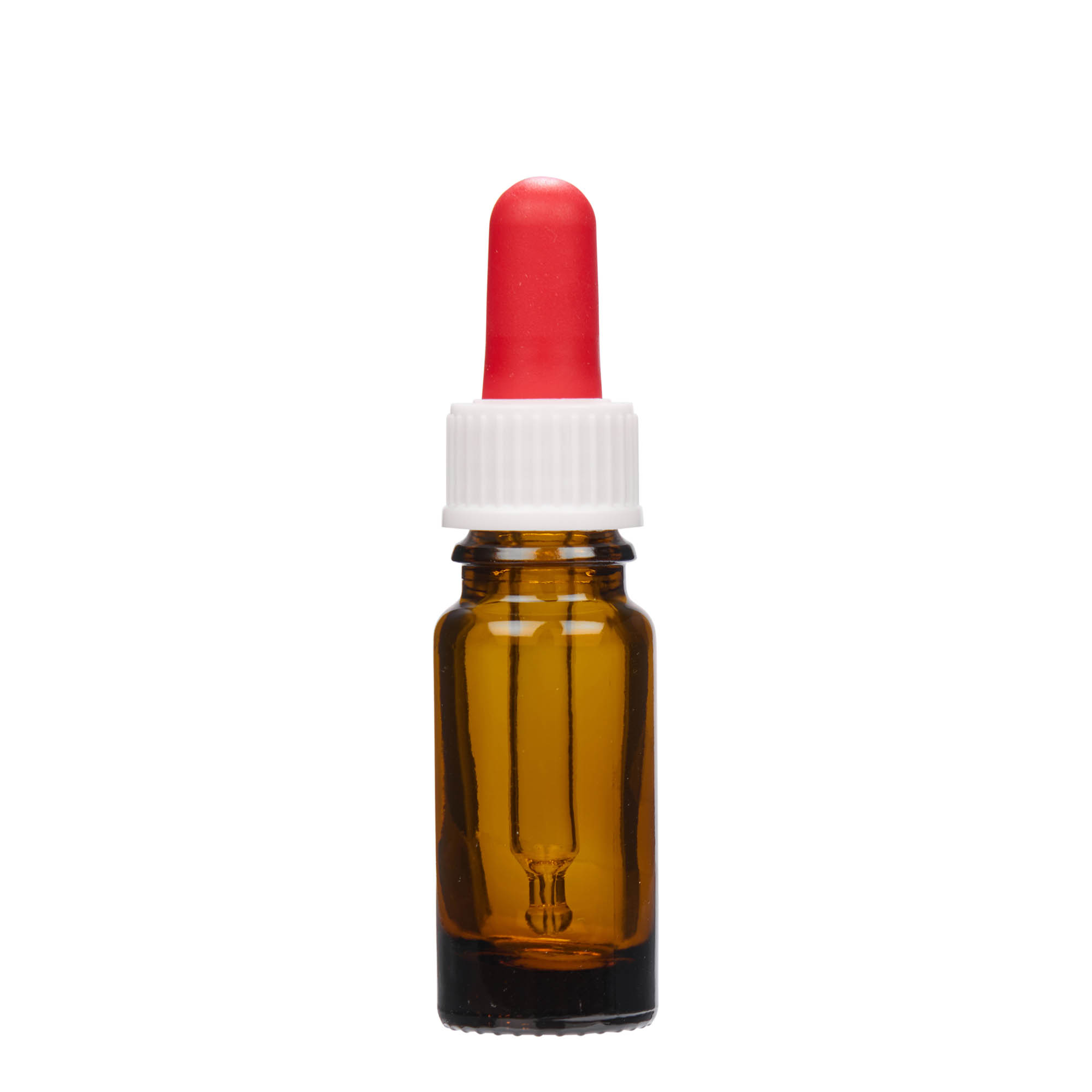 10 ml bočica s pipetom, medicinska, staklena, smeđa, grlo: DIN 18
