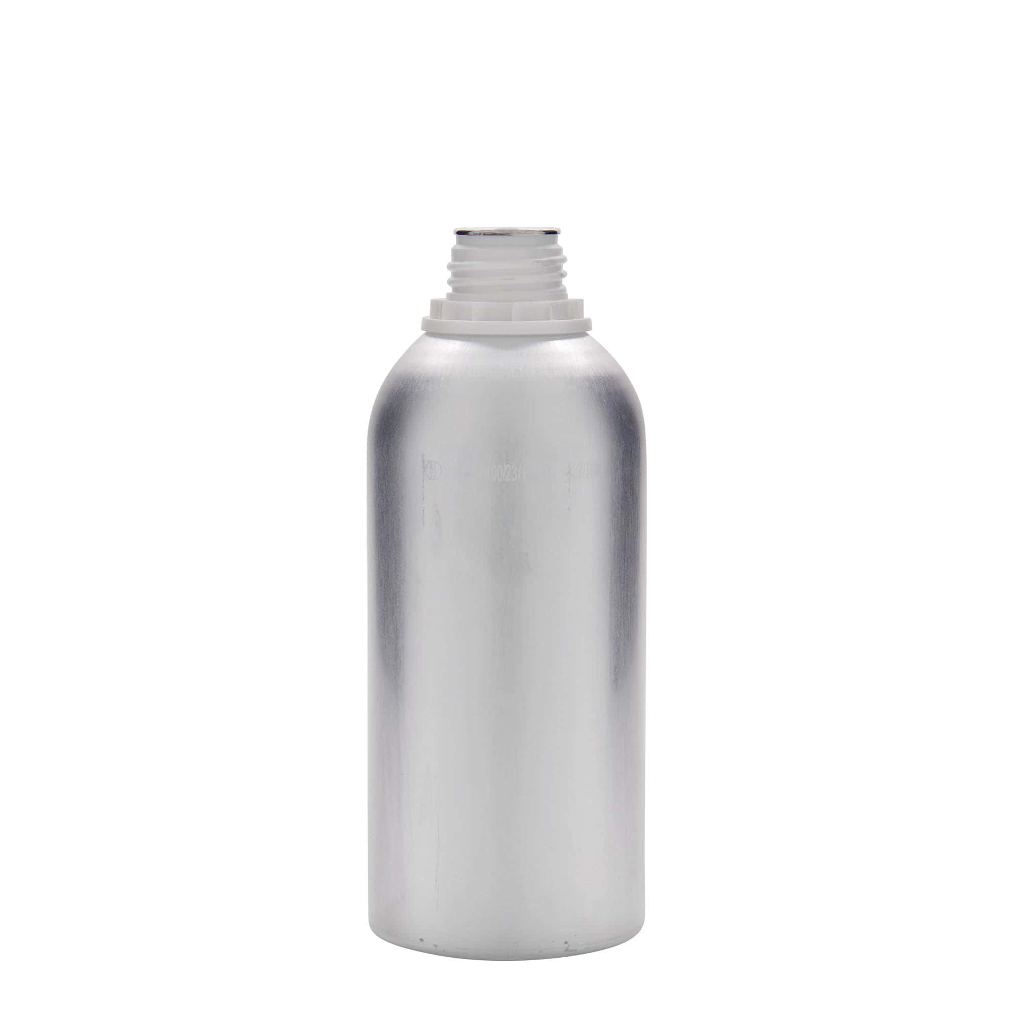 625 ml aluminijska boca, metal, srebrna, otvor: DIN 32