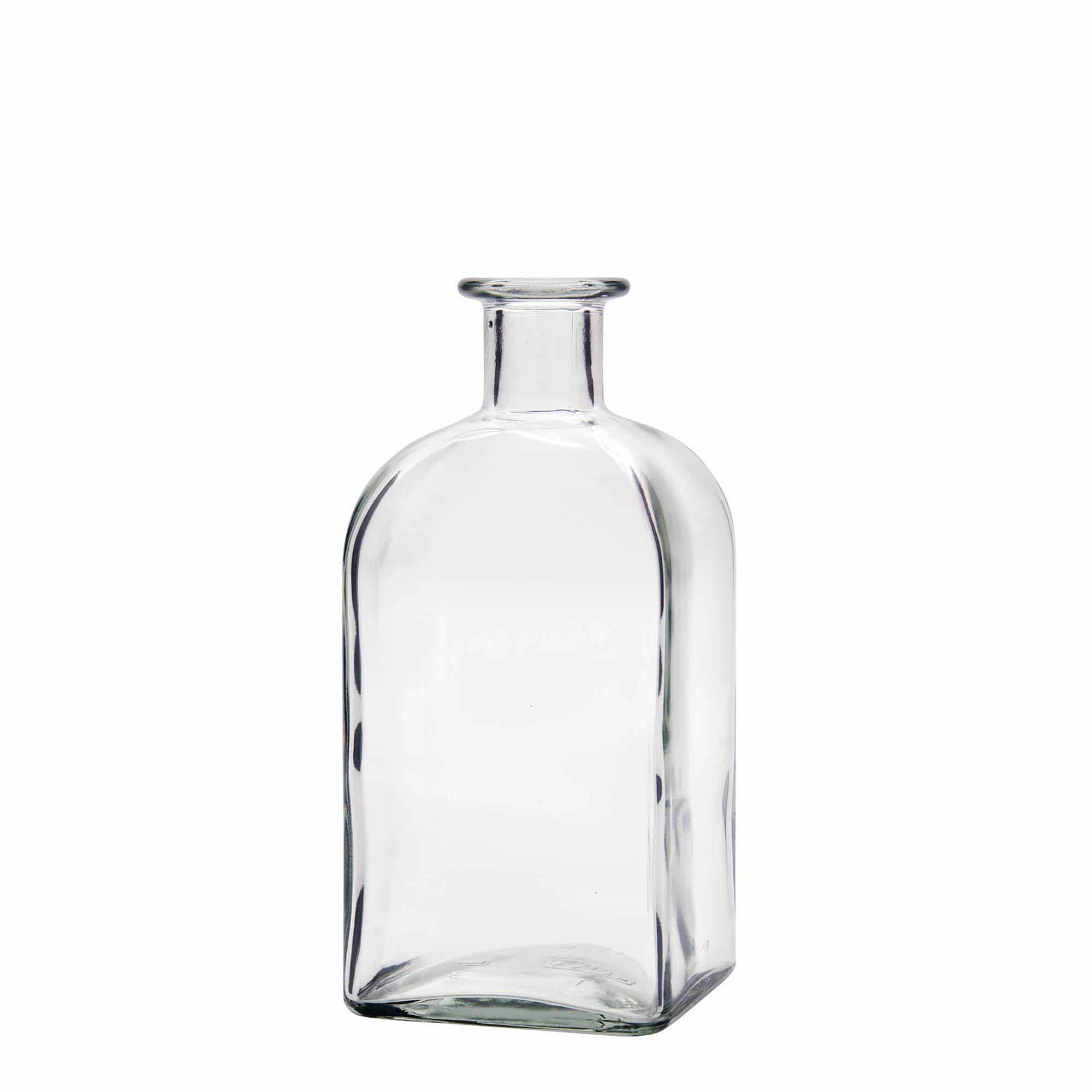 500 ml staklena boca Apotheker Carré, kvadratna, otvor: pluta 500 ml staklena boca Apotheker Carré, kvadratna, otvor: pluta