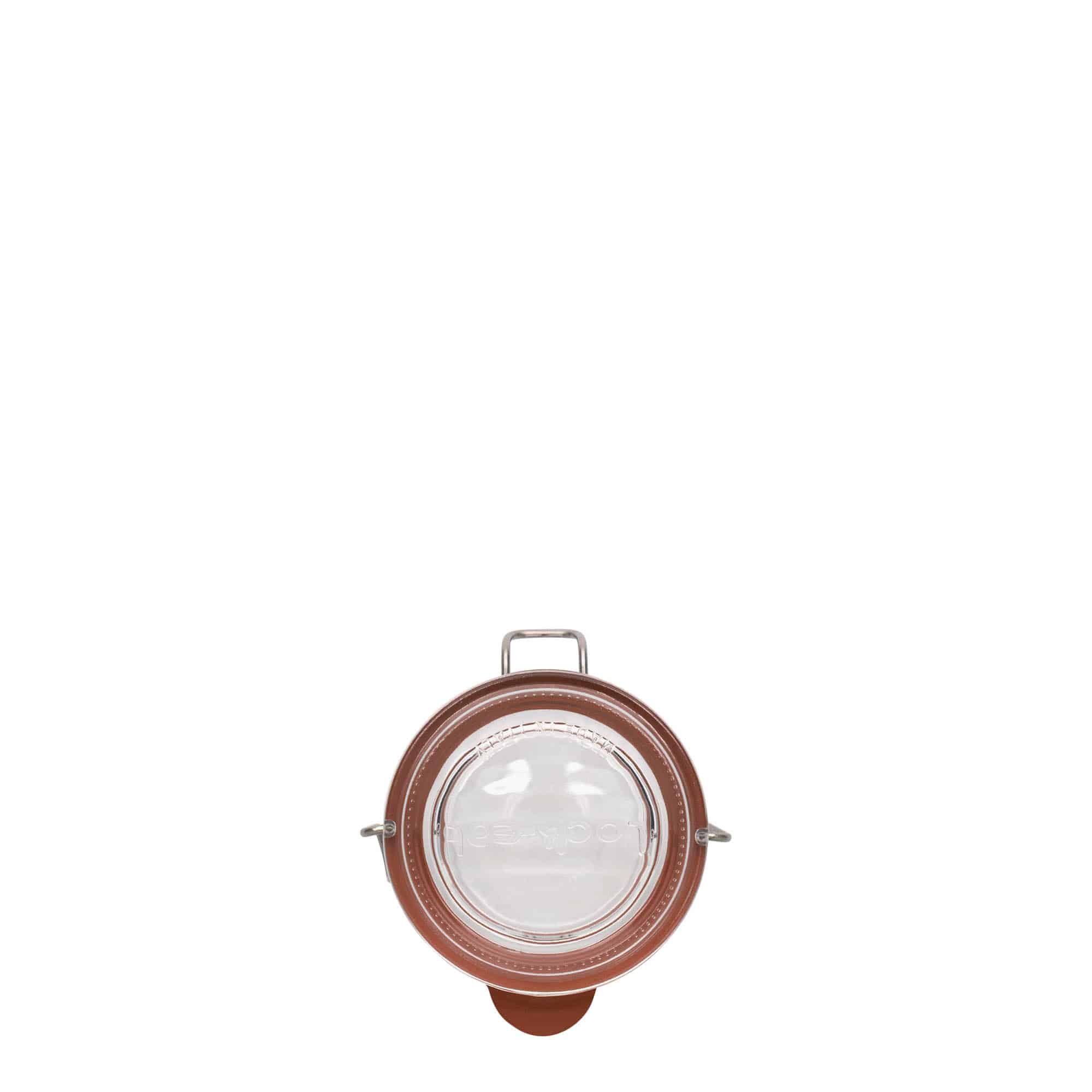 80 ml staklena tegla sa žičanim zatvaračem 'Lock-Eat', otvor: žičani zatvarač